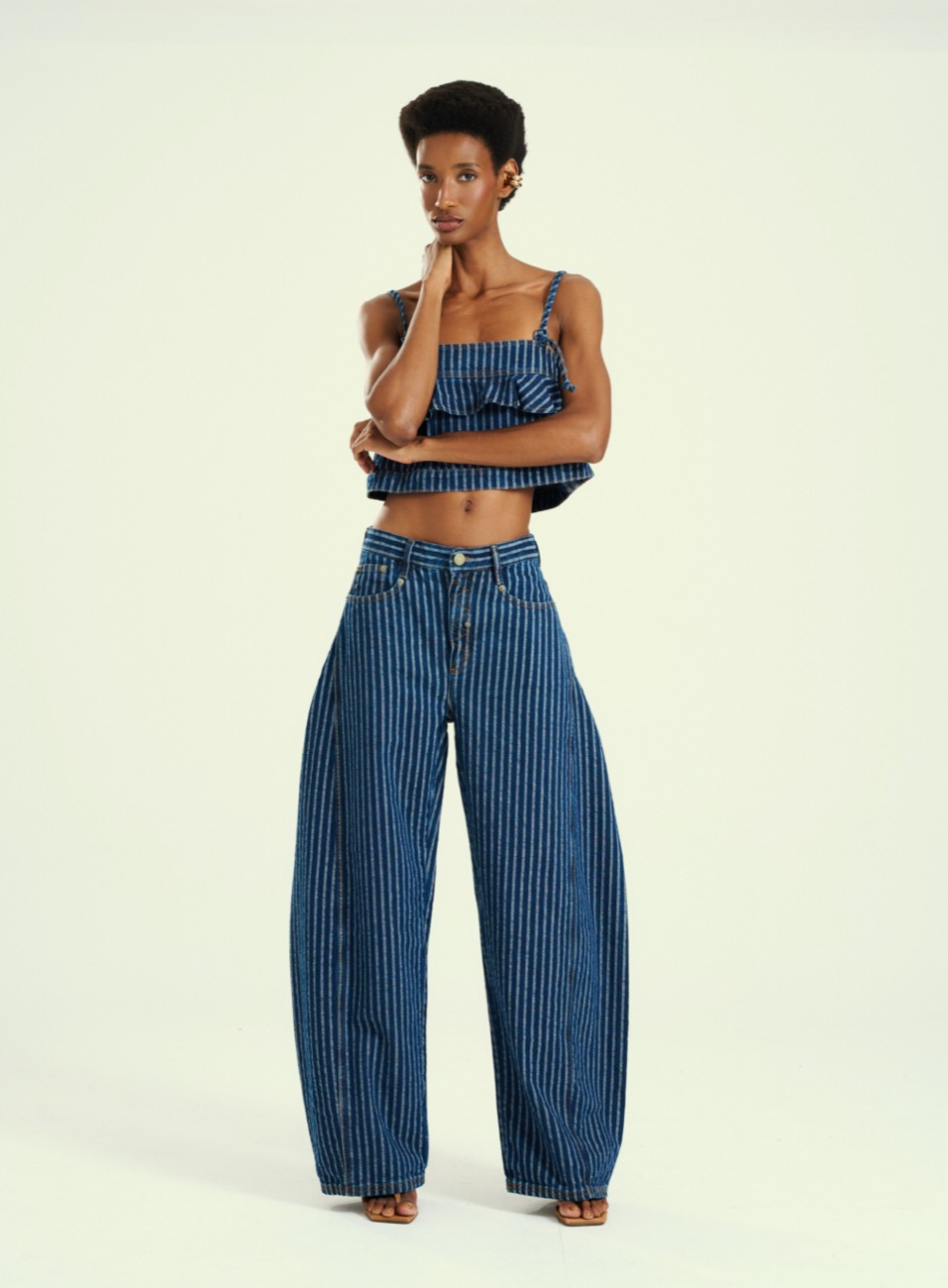 CALÇA JEANS BASIC COMFORT LISTRADA 34 LISTRADO