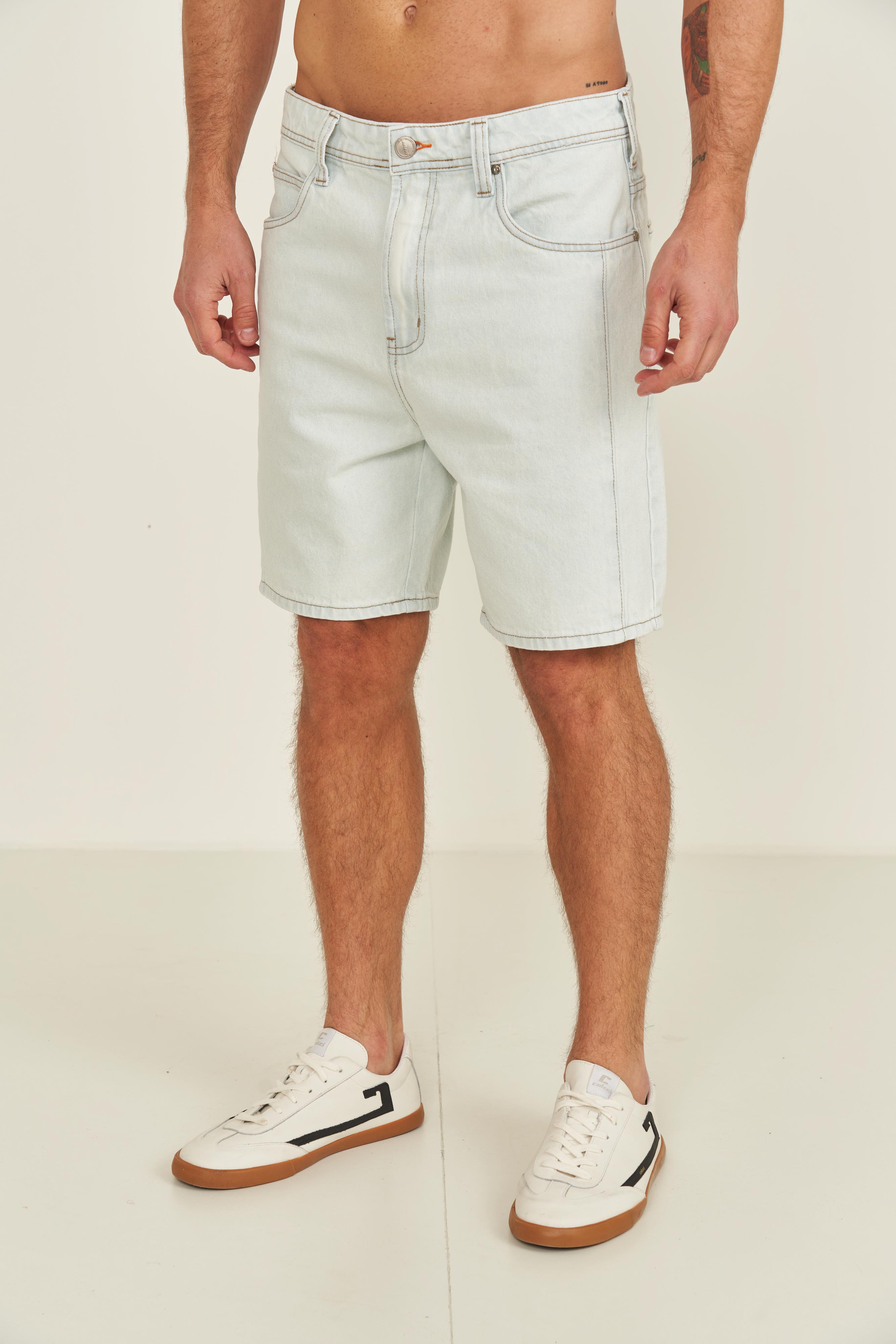 BERMUDA JEANS LOOSE 40 INDIGO
