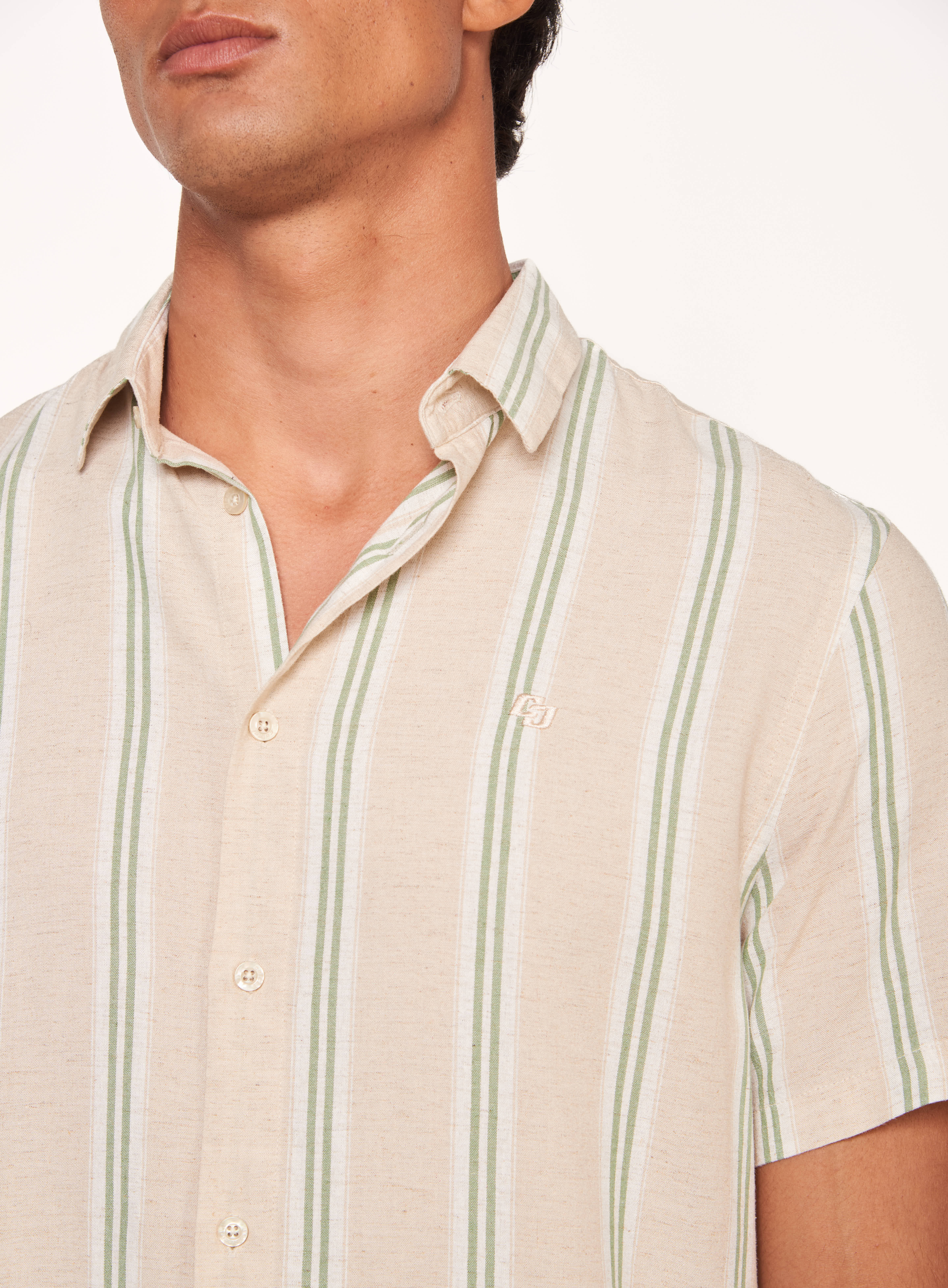 CAMISA LINHO LISTRADA RELAX G LISTRADO