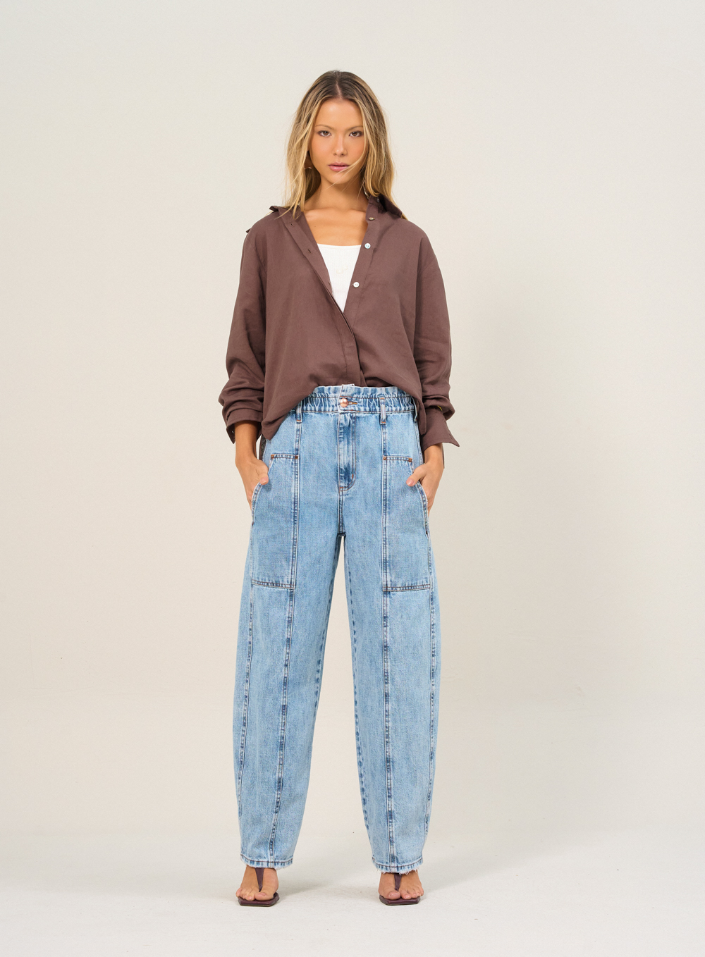 CALÇA JEANS BALLON 44 INDIGO