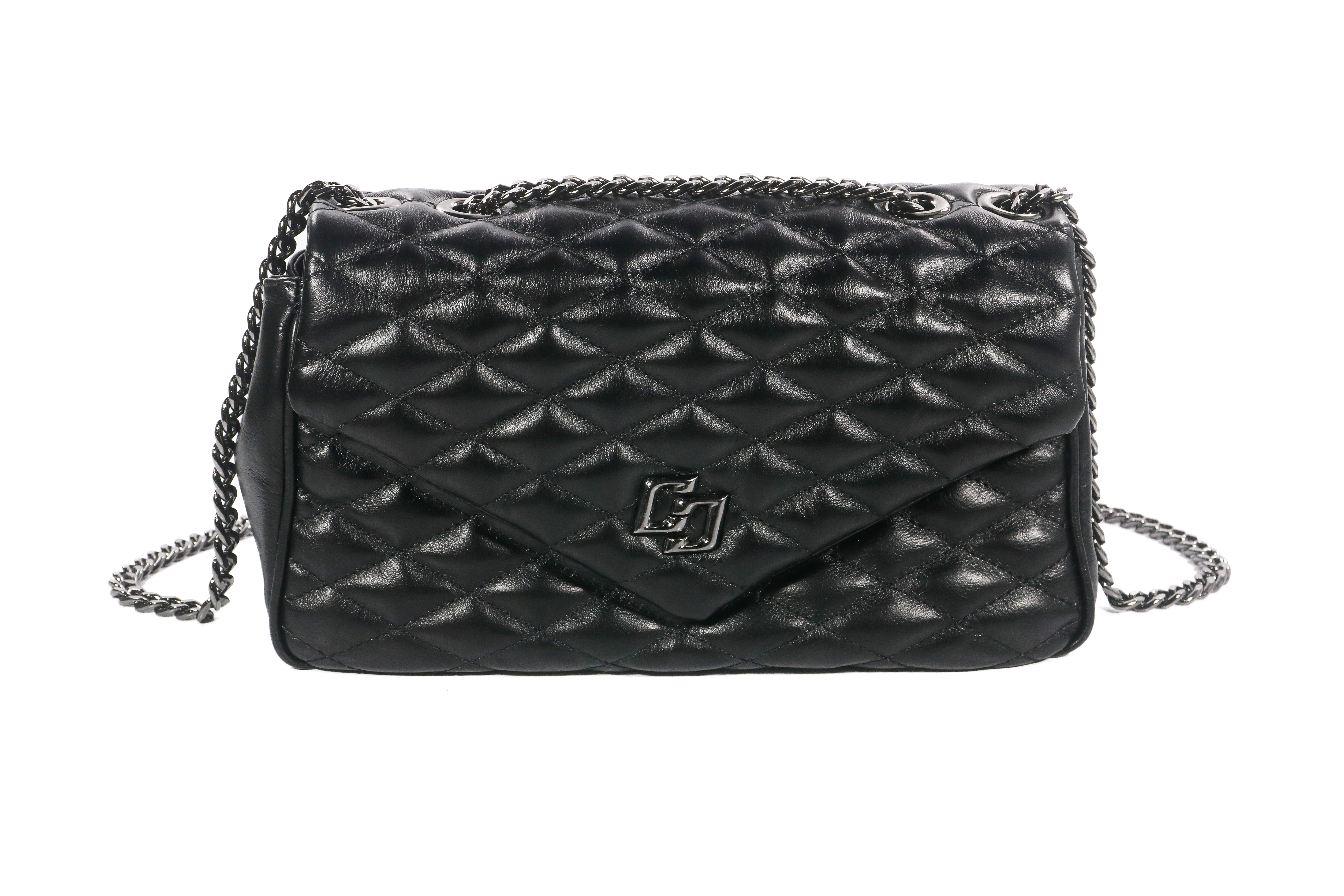 BOLSA COLCCI SHOULDER KATE COURO U PRETO