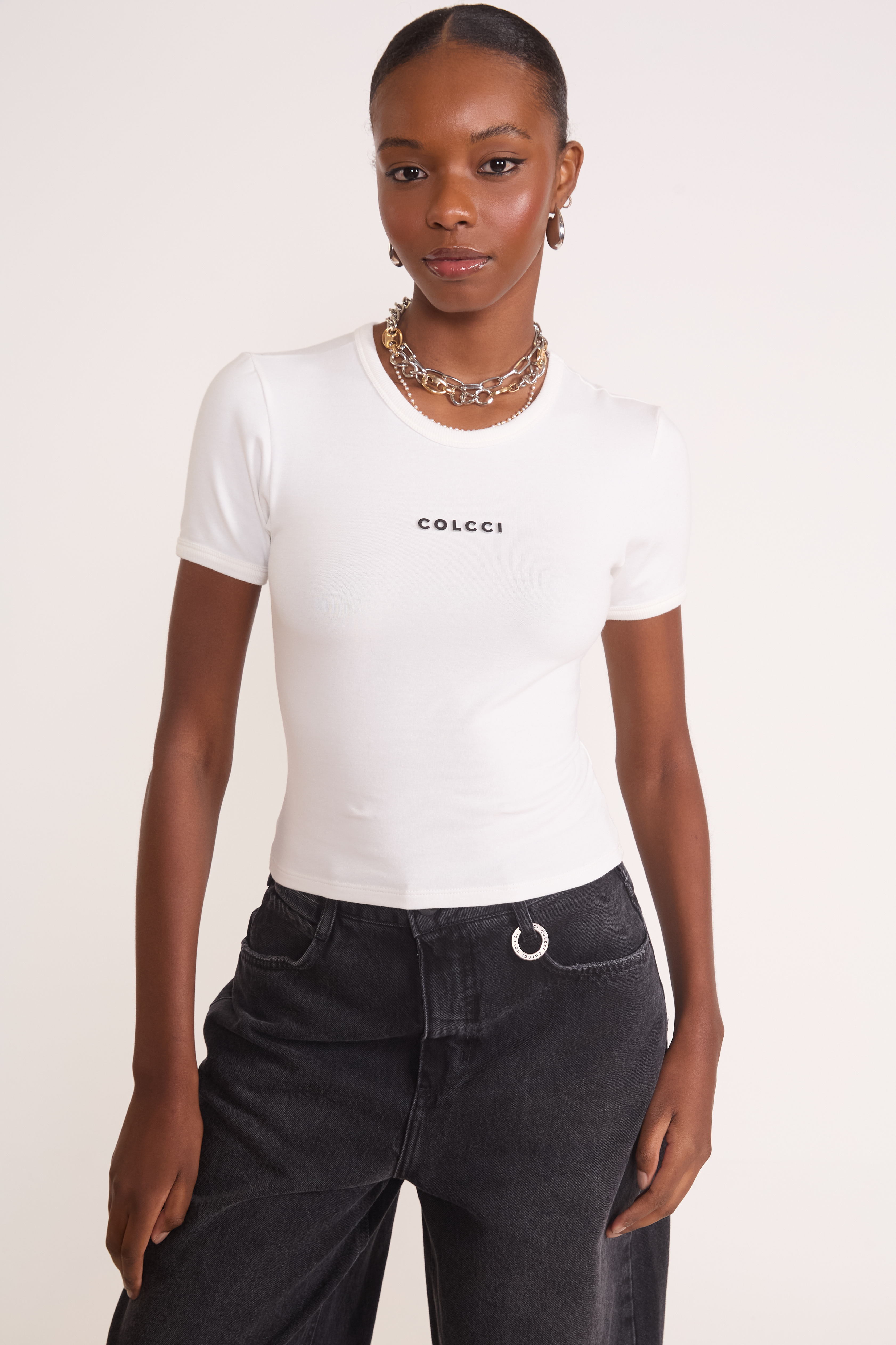 CAMISETA COLCCI G MARROM BEATEN B