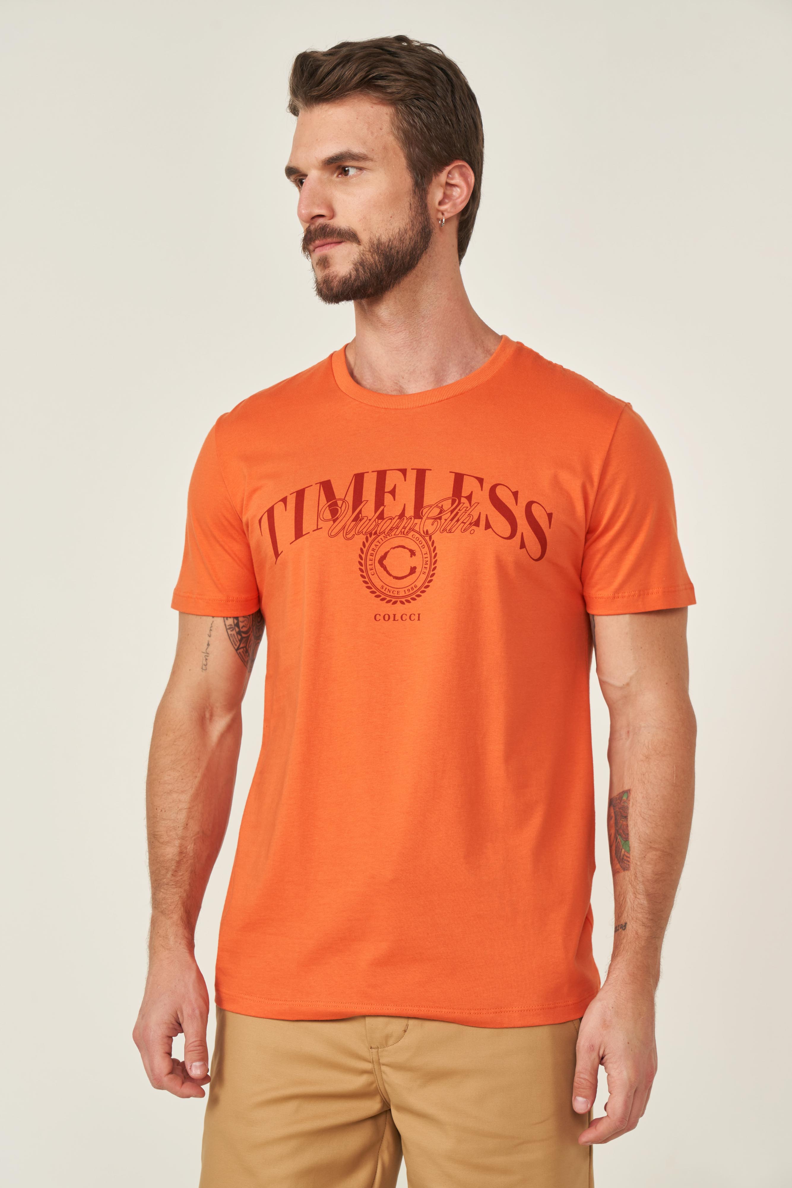 CAMISETA COLCCI GG LARANJA CAMPANARIO