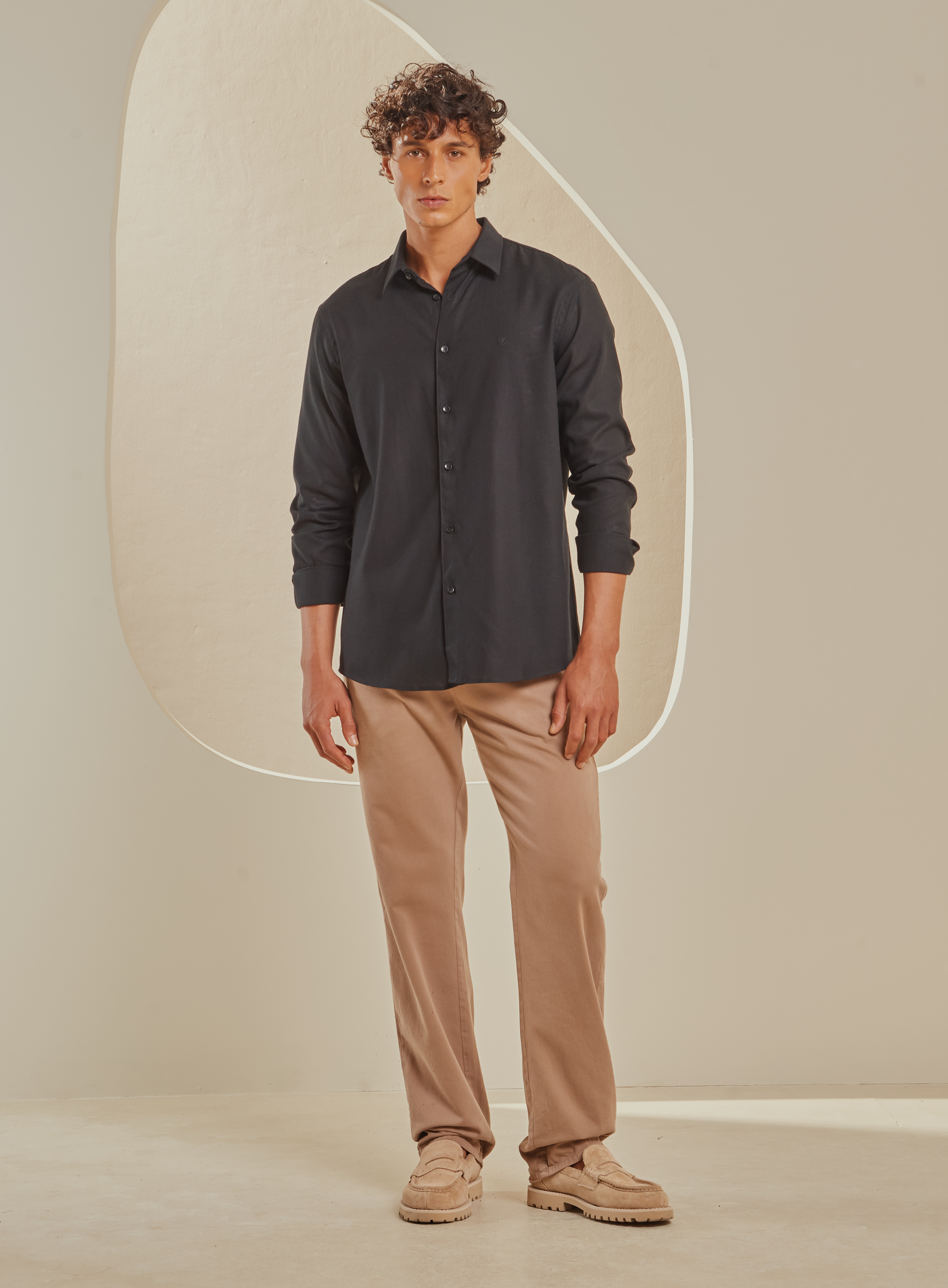 CAMISA LINHO RELAX G PRETO