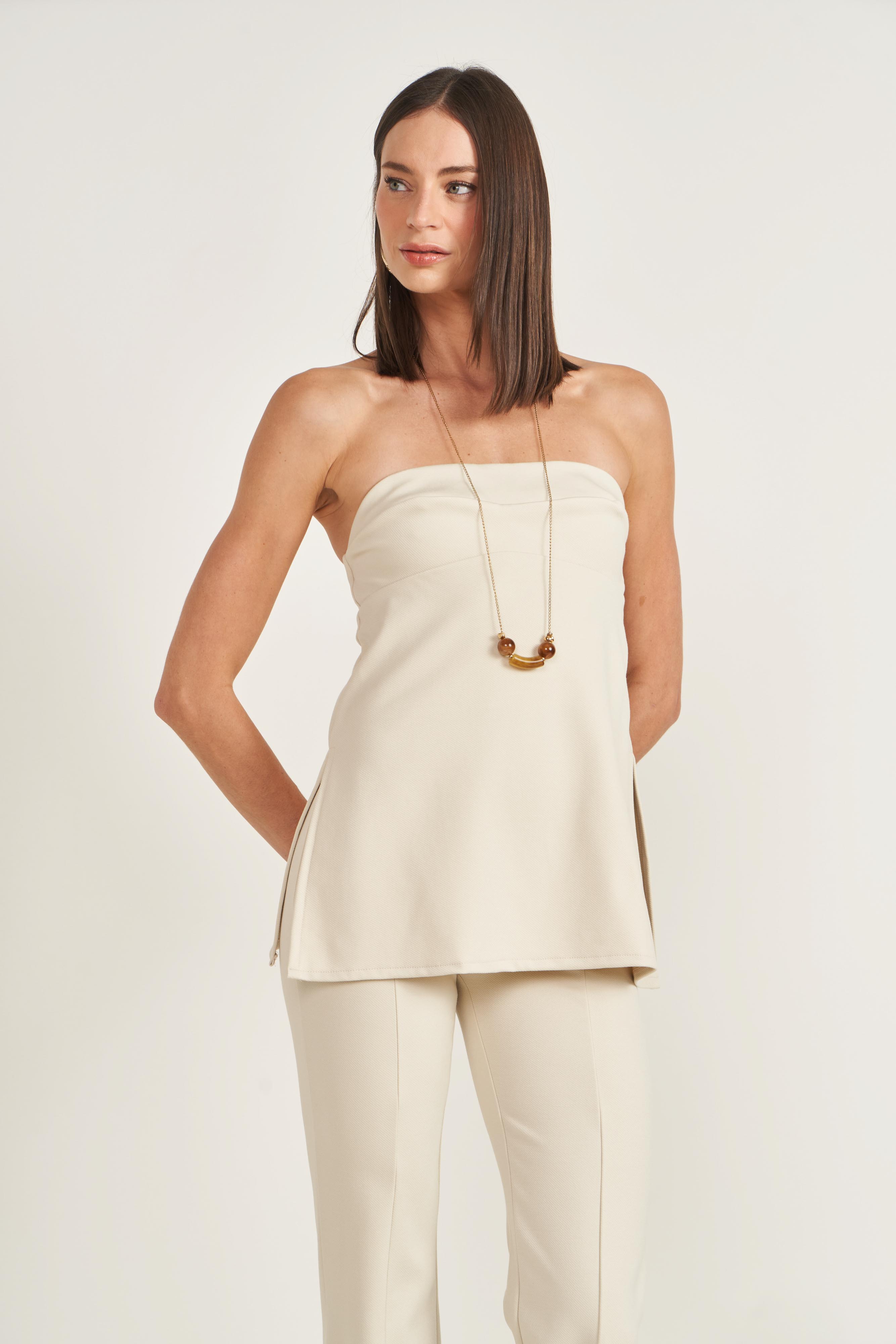 BLUSA COLCCI P BEGE AFFOGATO