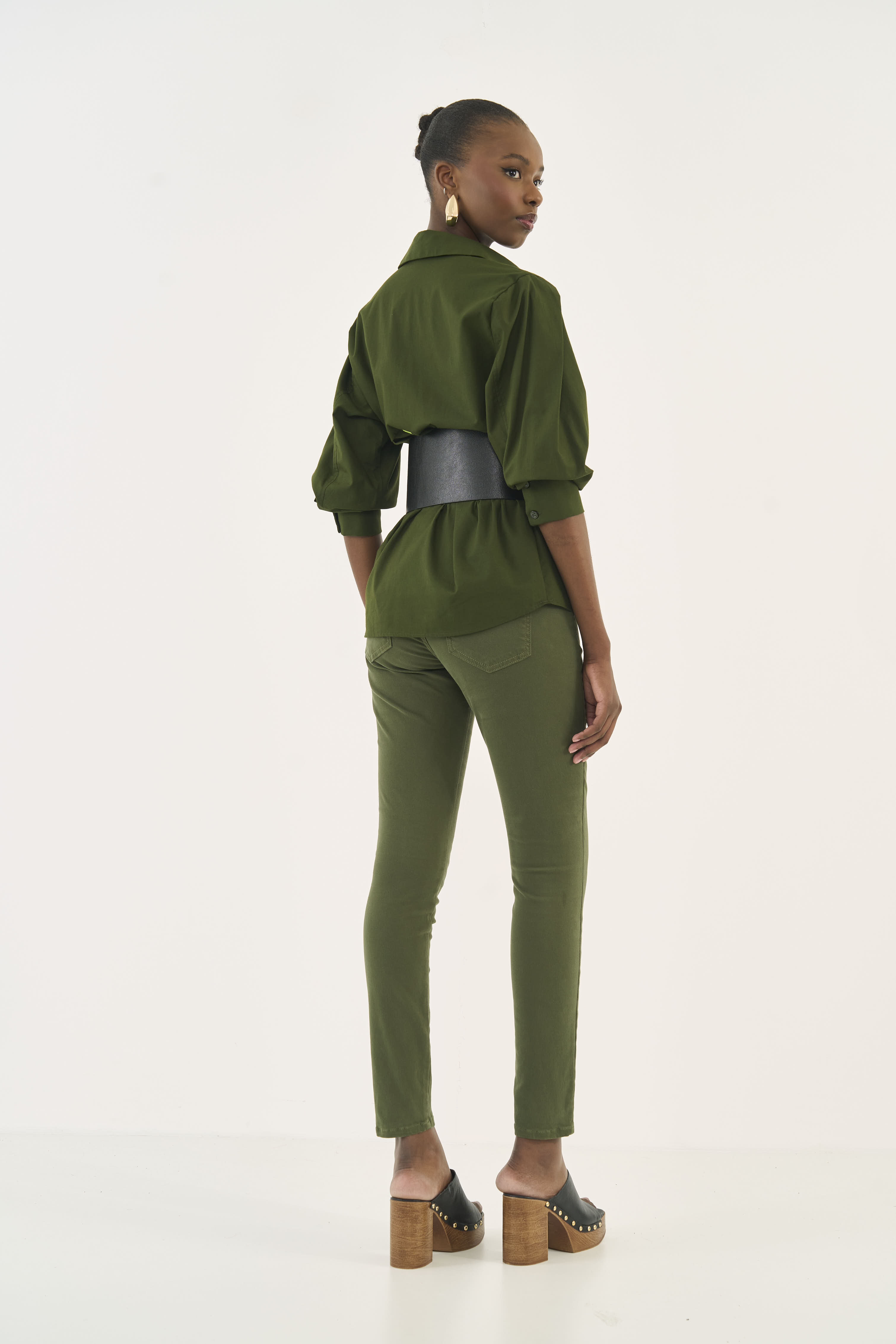CALÇA SARJA NOVA YORK 36 VERDE ÉDEN