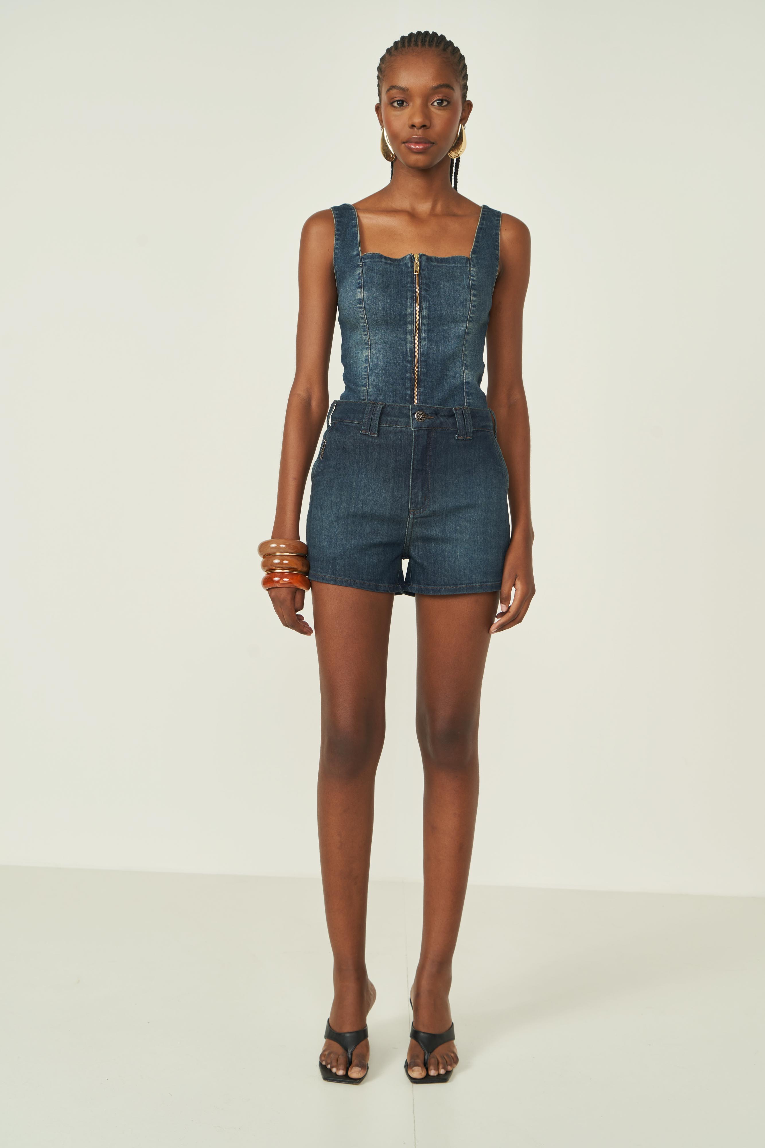 SHORT JEANS GIGI 42 INDIGO