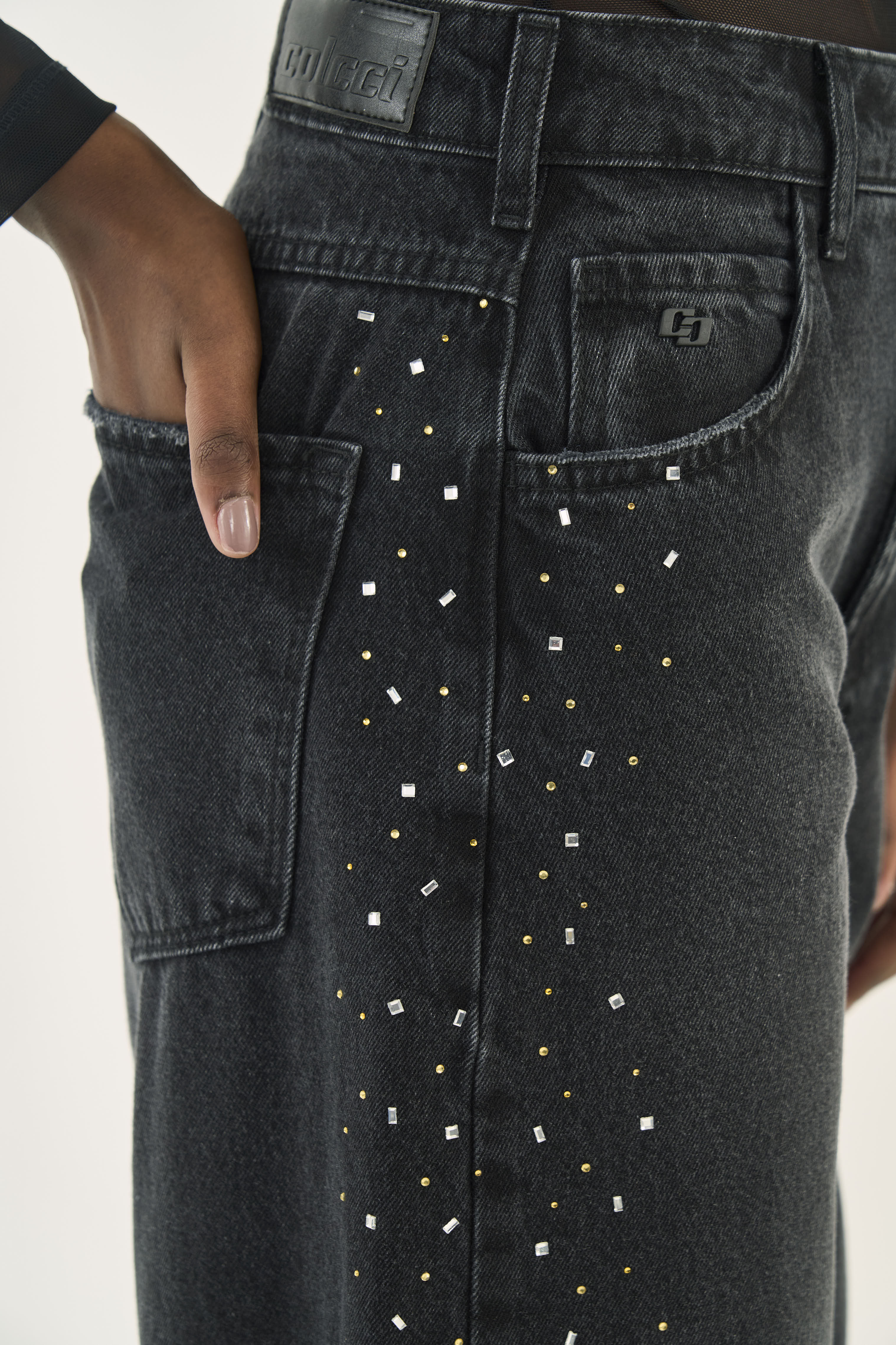 CALÇA JEANS JOANA BARRIL 44 IND.PRETO
