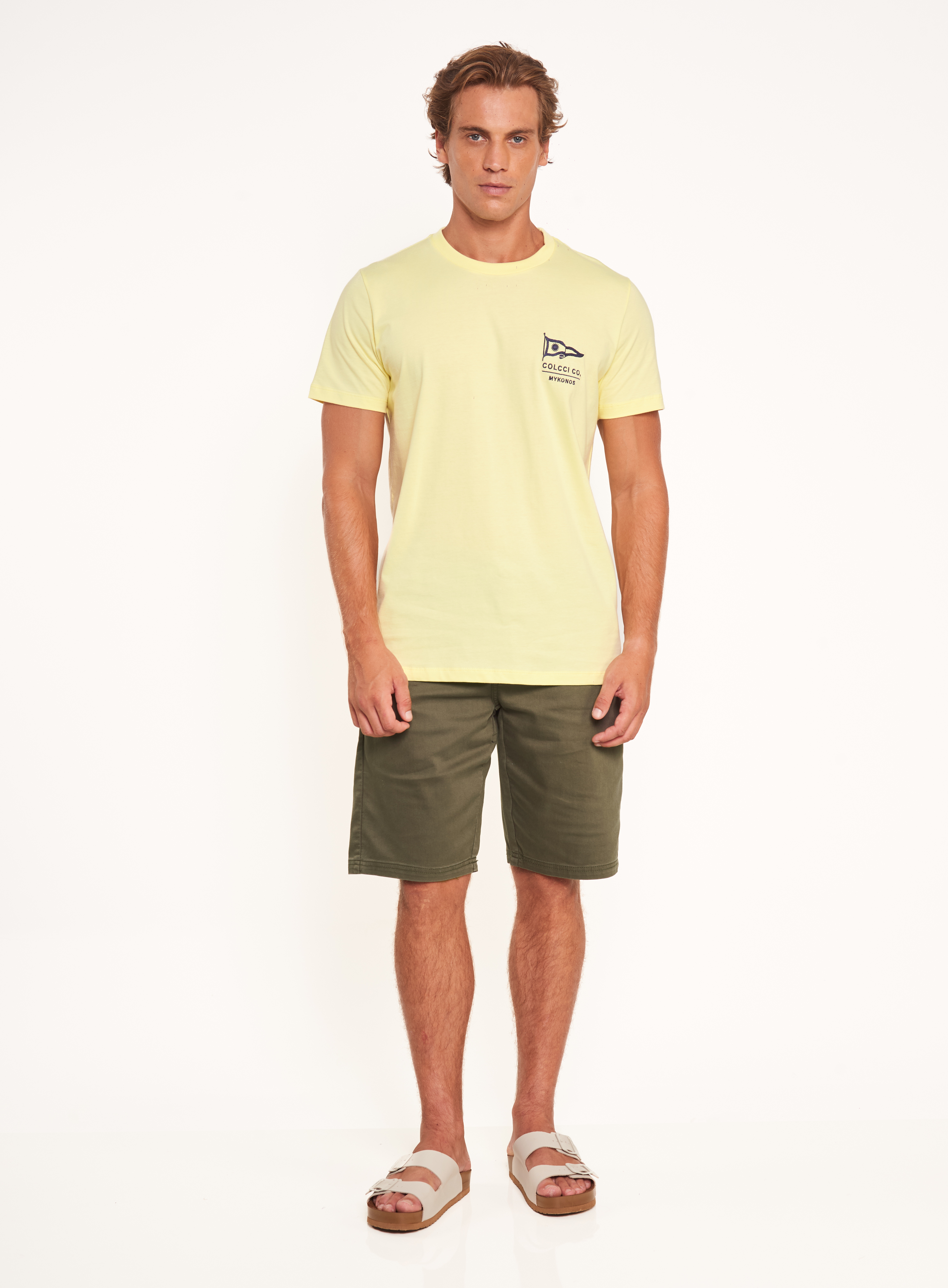 CAMISETA BORDADA G AMARELO SOLE