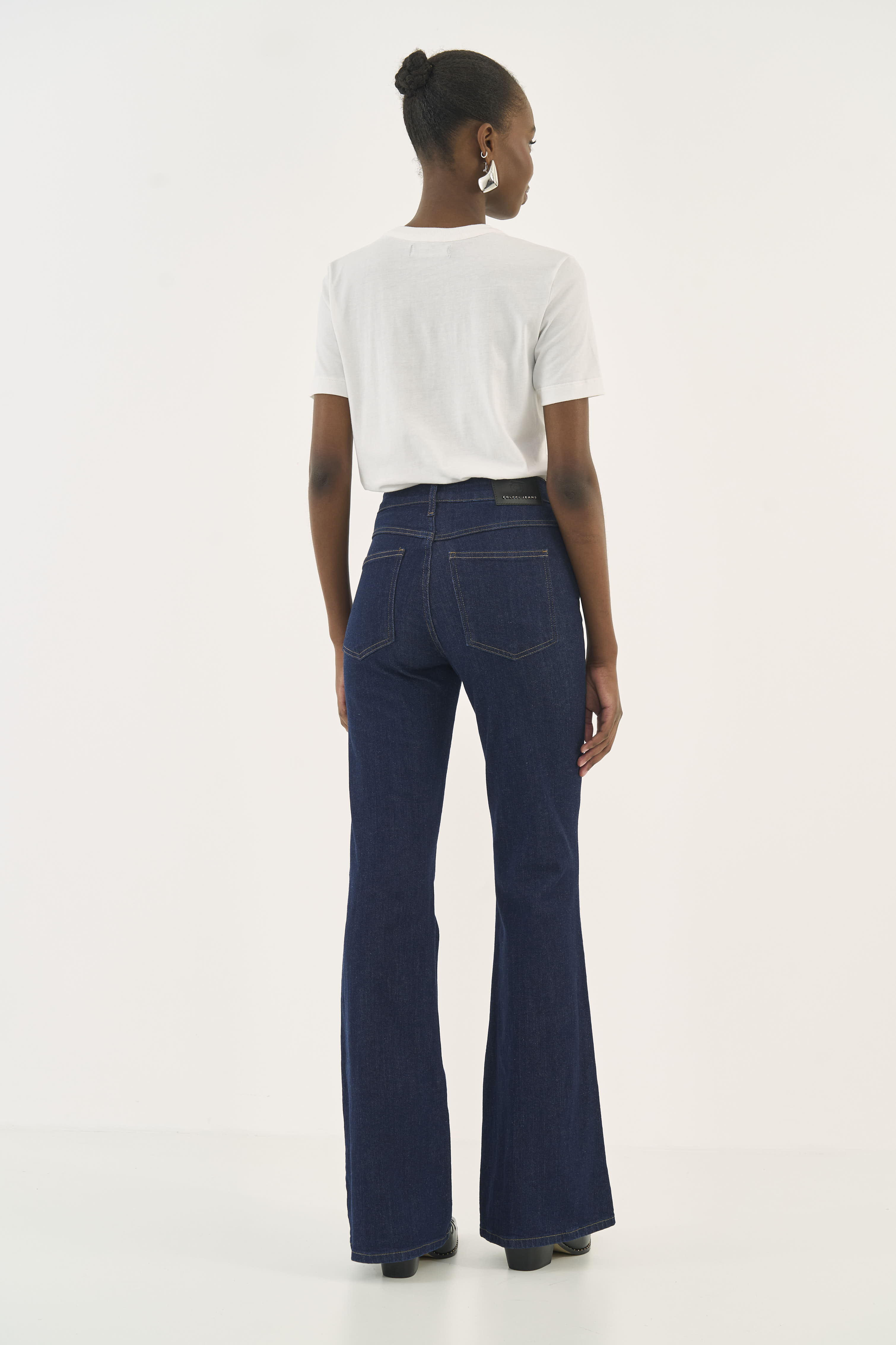 CALÇA JEANS NOVA YORK FLARE 42 INDIGO