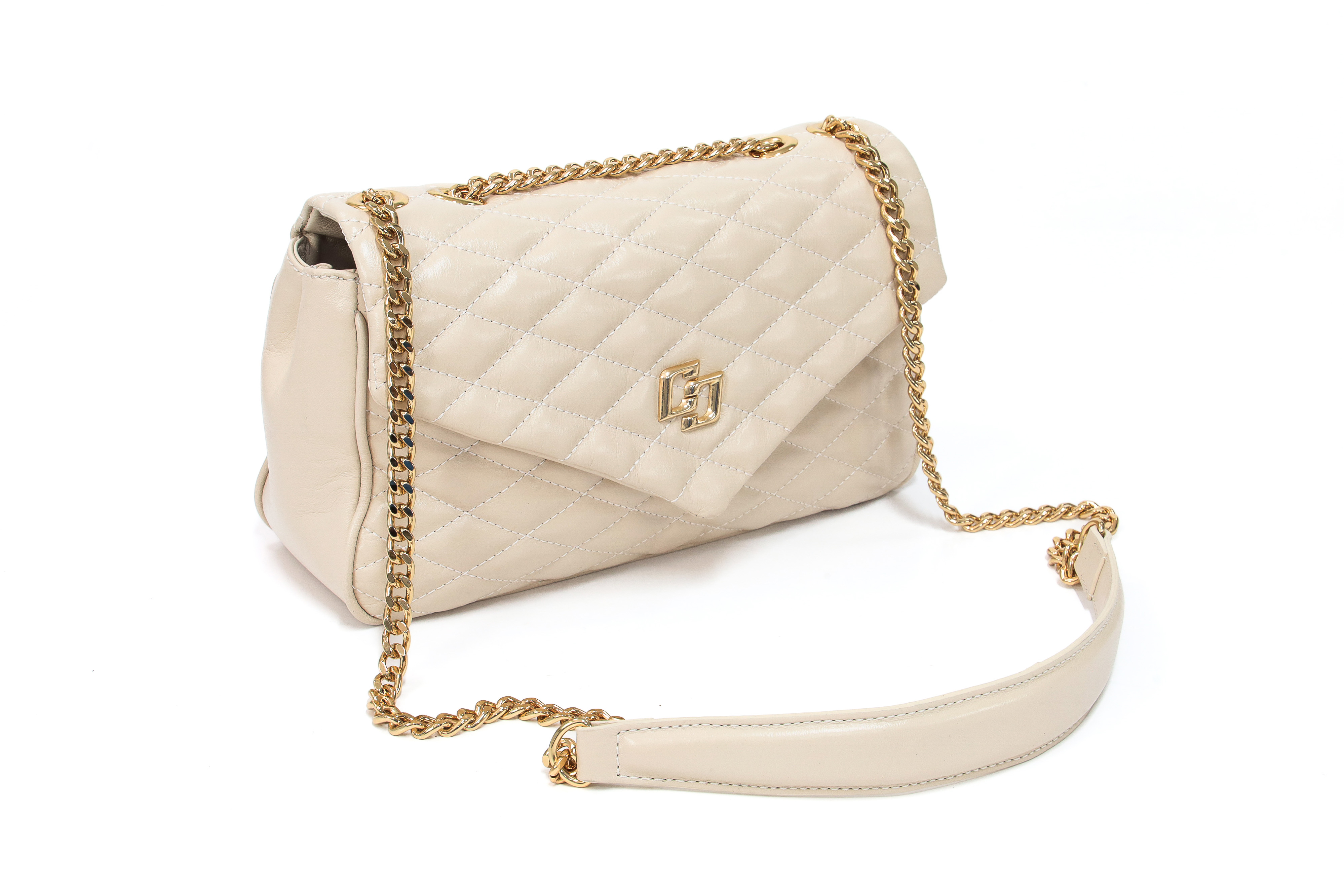 BOLSA COLCCI SHOULDER MÉDIA FEMININA U BEGE TAUPE