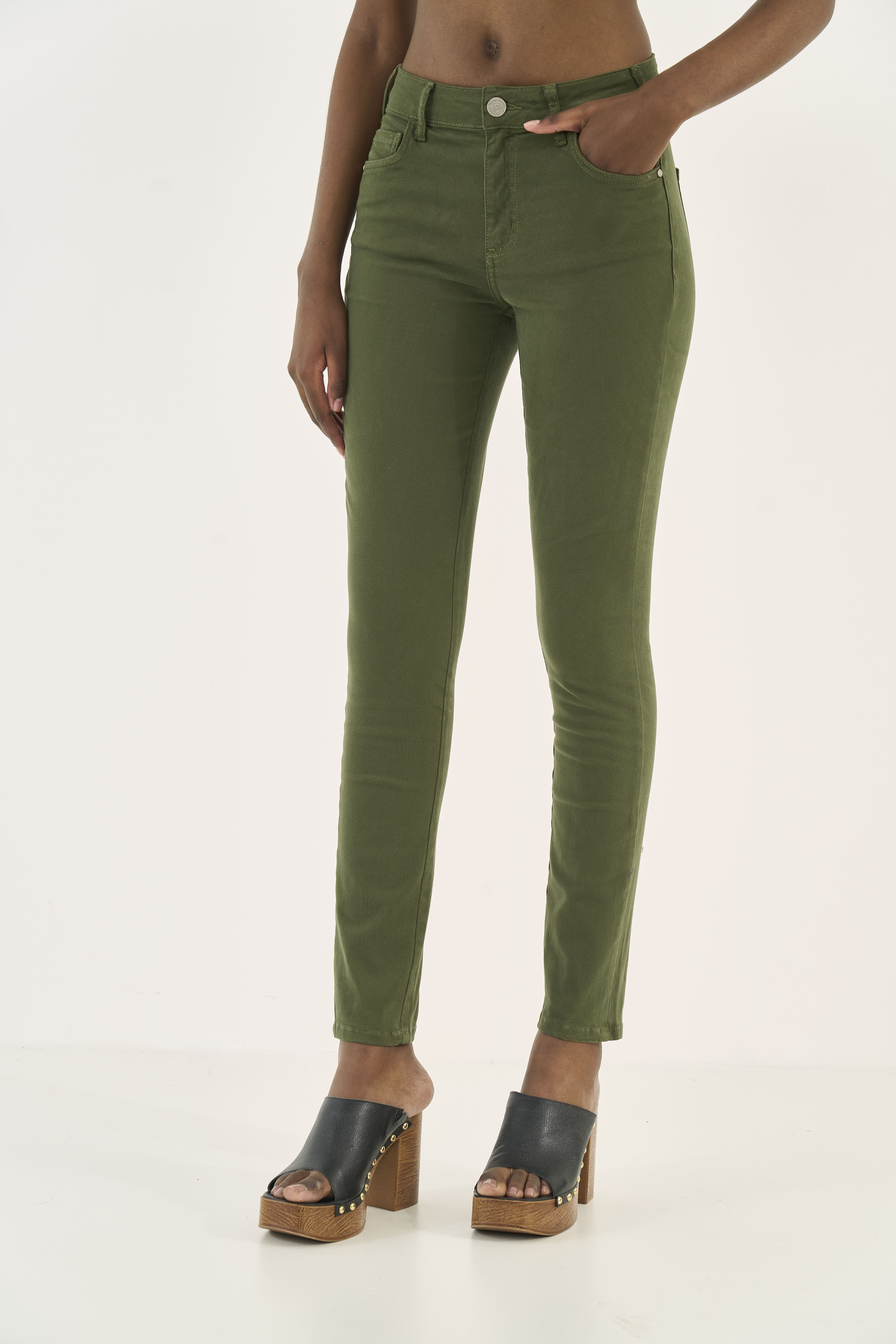 CALÇA SARJA NOVA YORK 36 VERDE ÉDEN