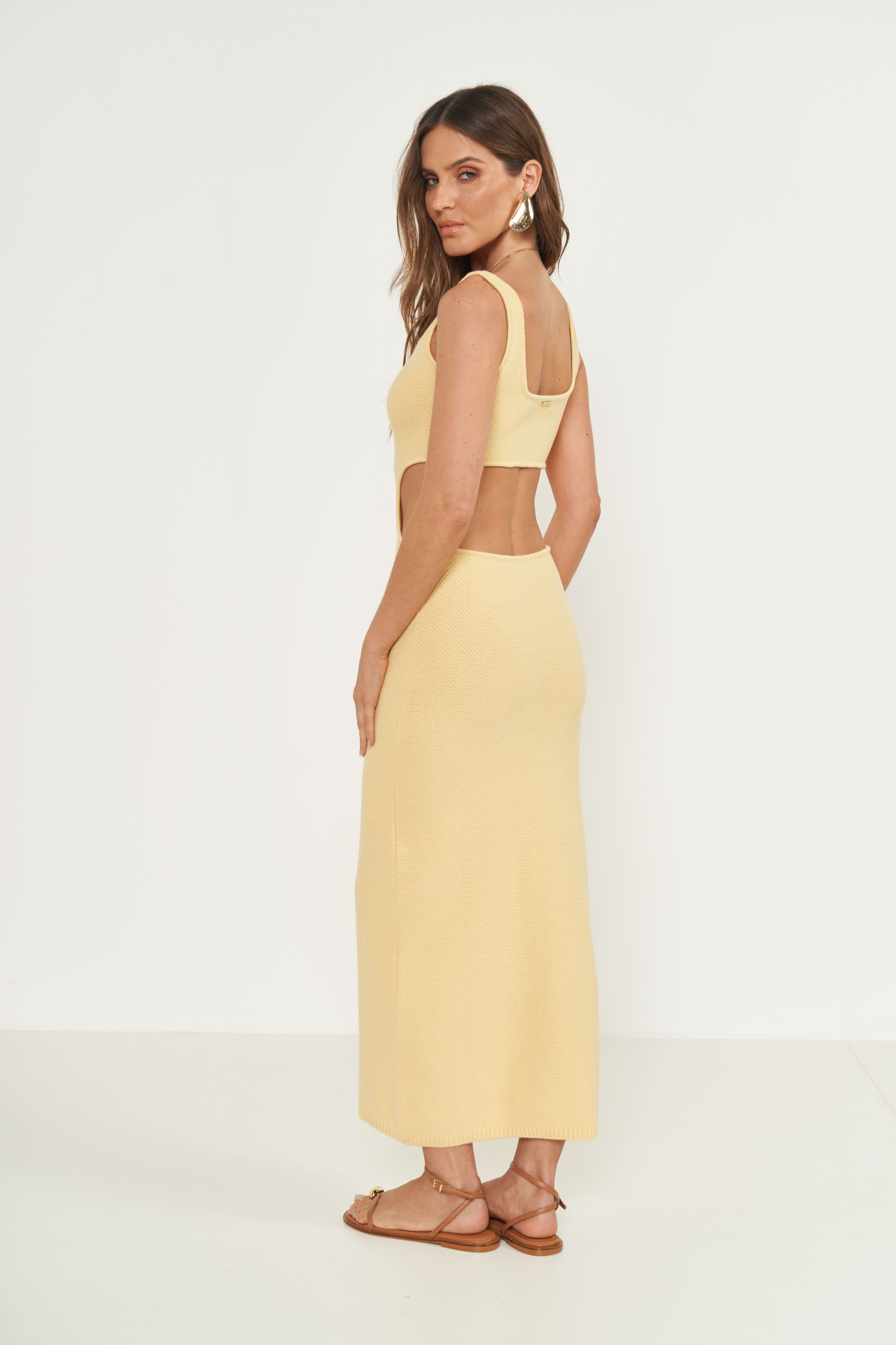 VESTIDO TRICÔ M AMARELO CORNISH