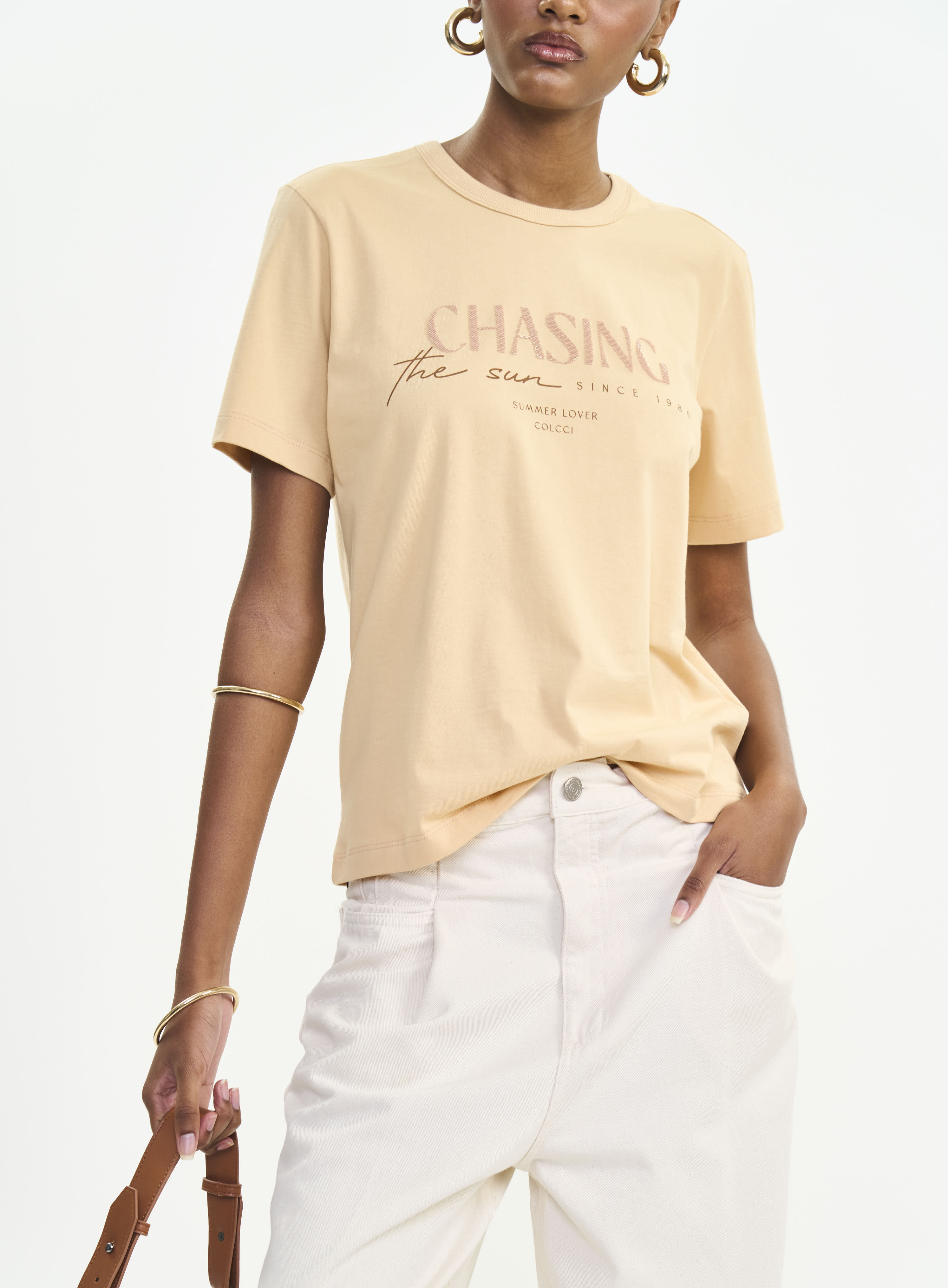 CAMISETA COLCCI G BEGE BIENTO