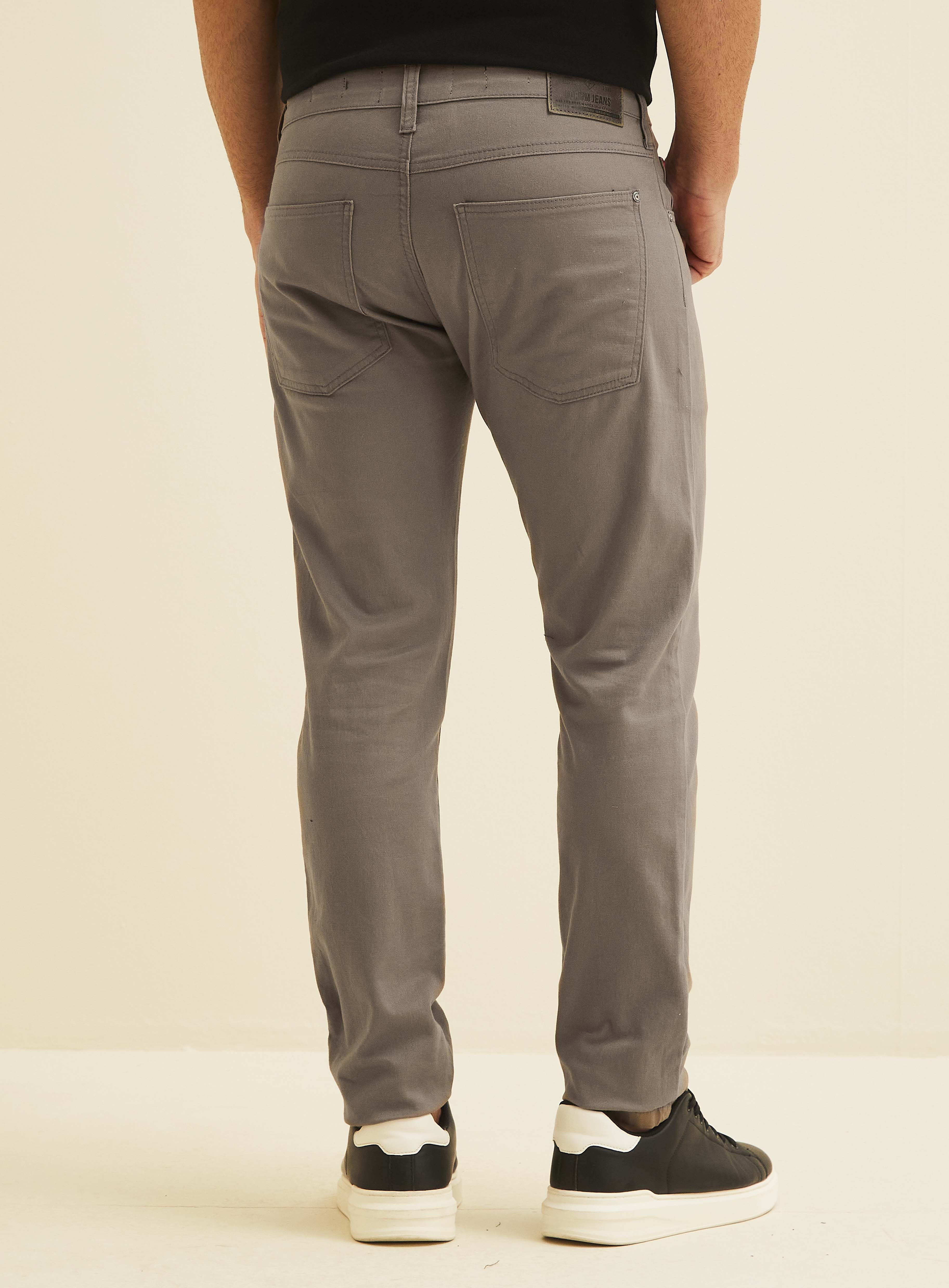 CALÇA SARJA IGOR SKINNY 42 MARROM WOLF