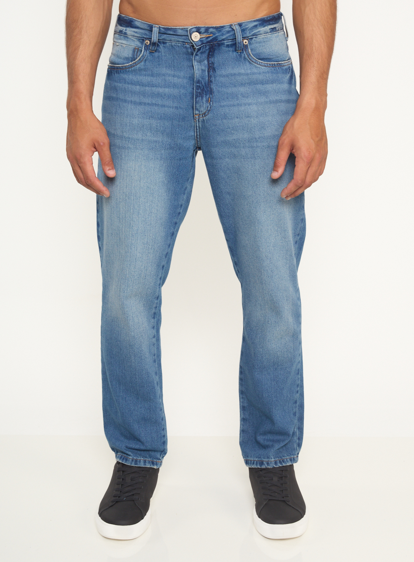 CALÇA JEANS RETA 38 INDIGO