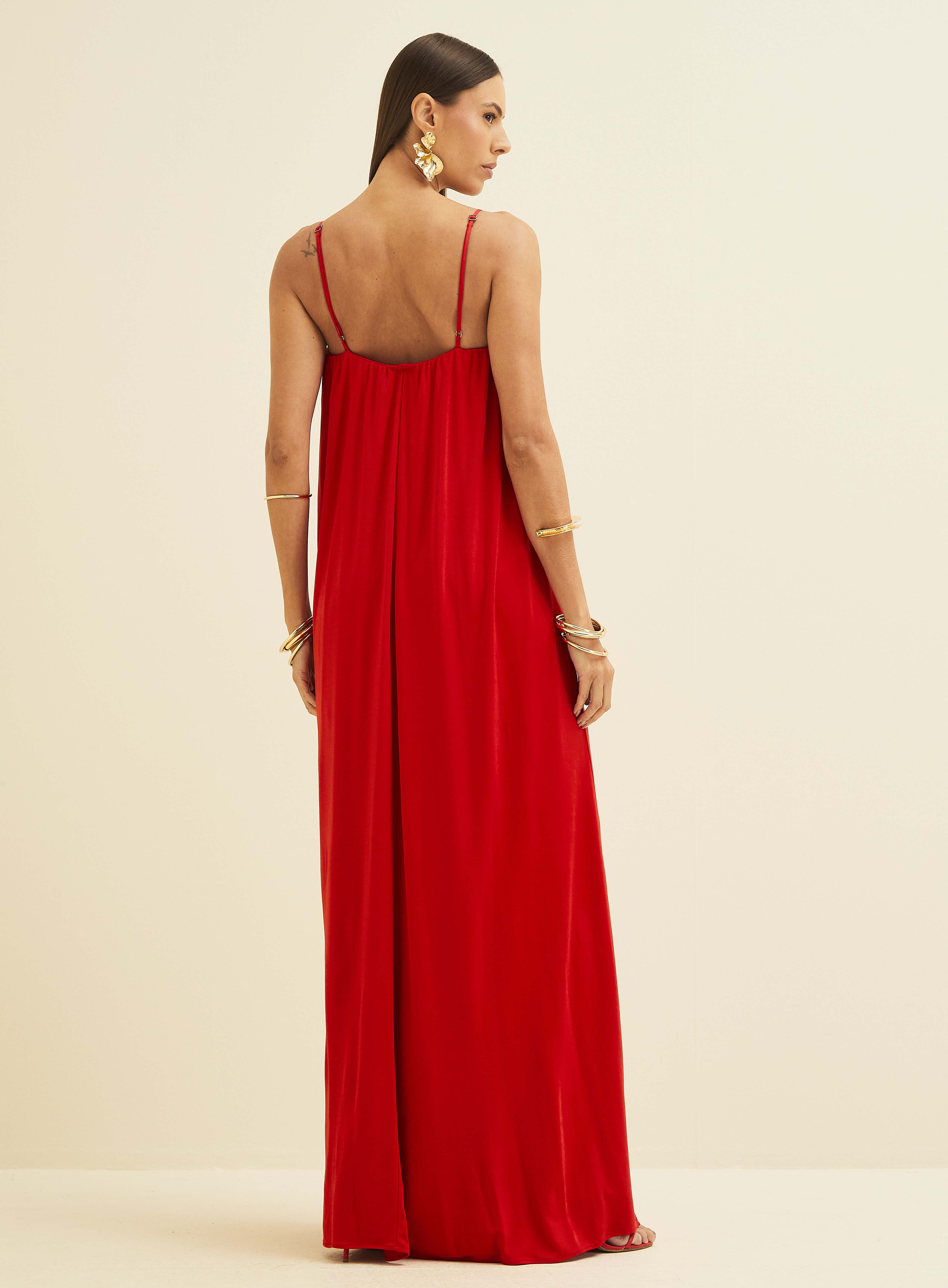 VESTIDO FORUM P VERMELHO SPARKLY