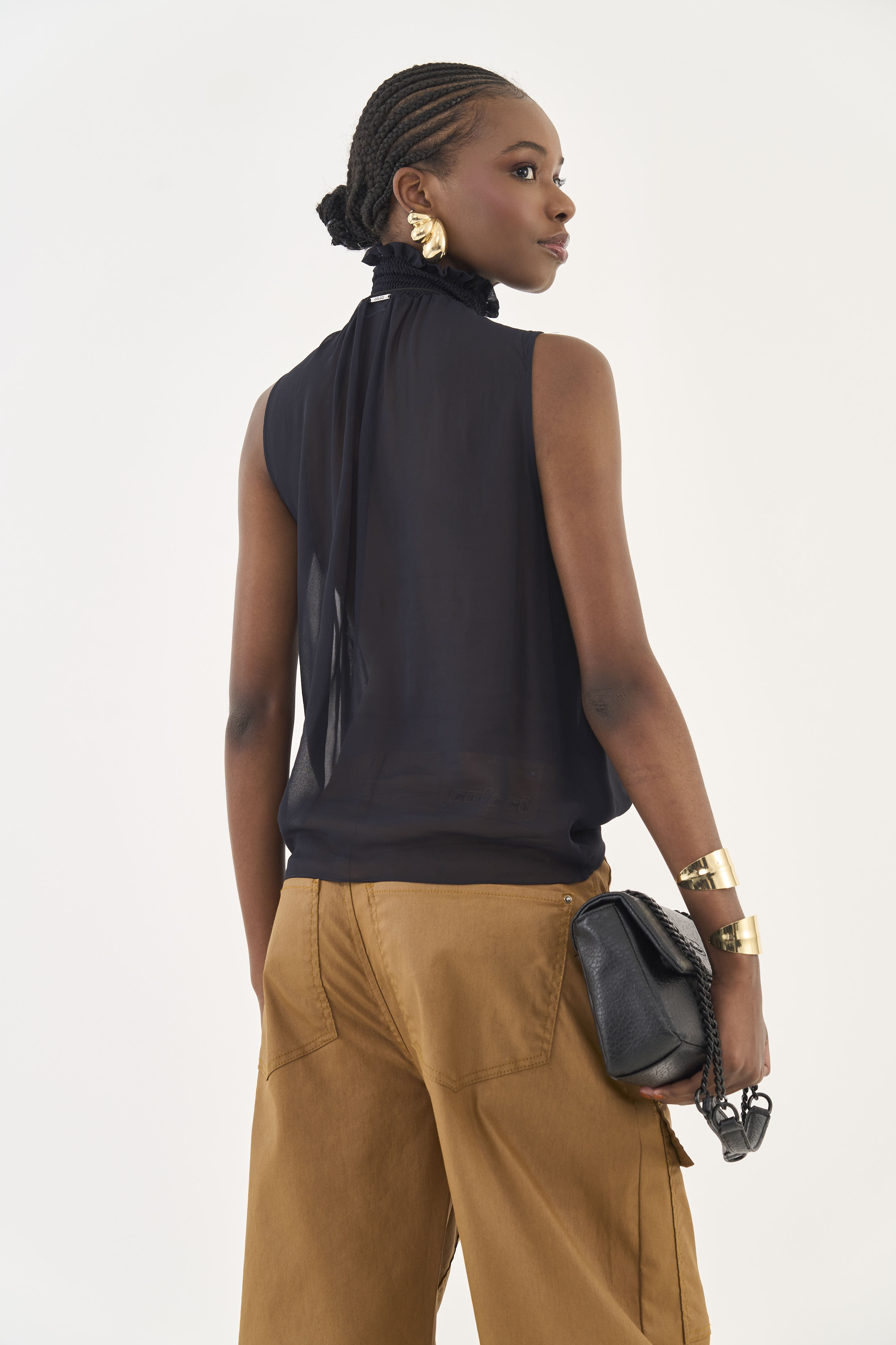 BLUSA COLCCI PP MARROM DROME