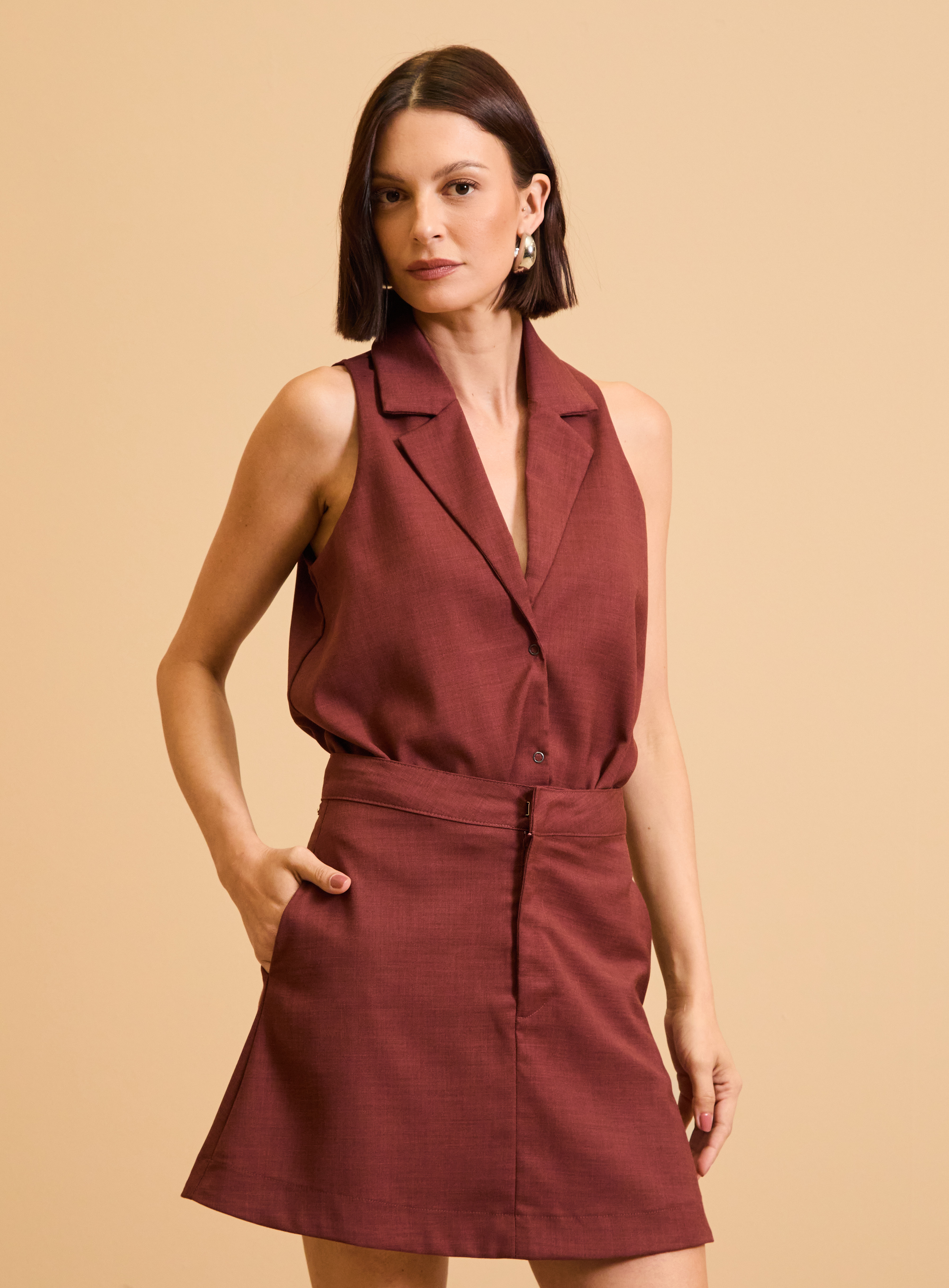 BODY FORUM G VERMELHO/PRETO