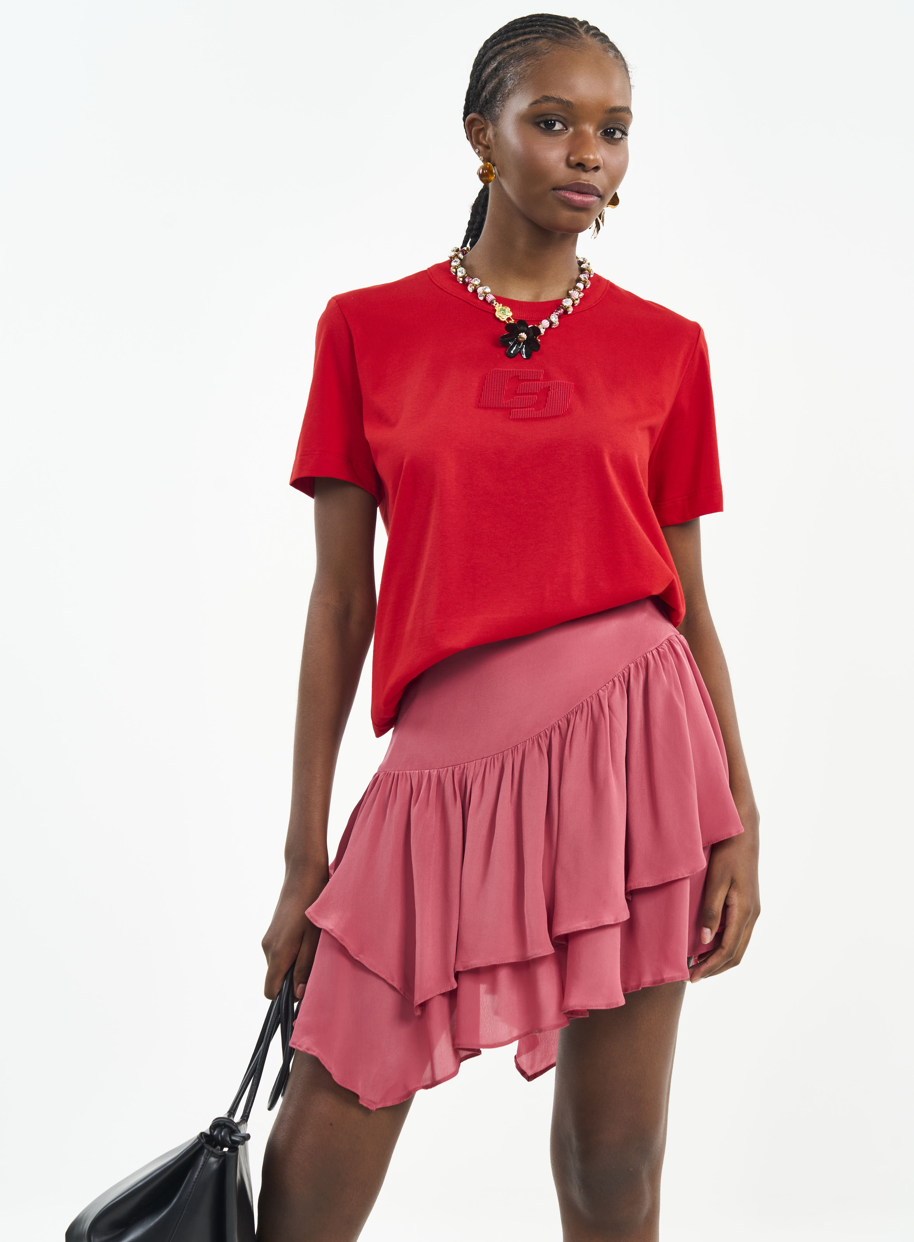 CAMISETA COLCCI PP VERMELHO SPARKLY