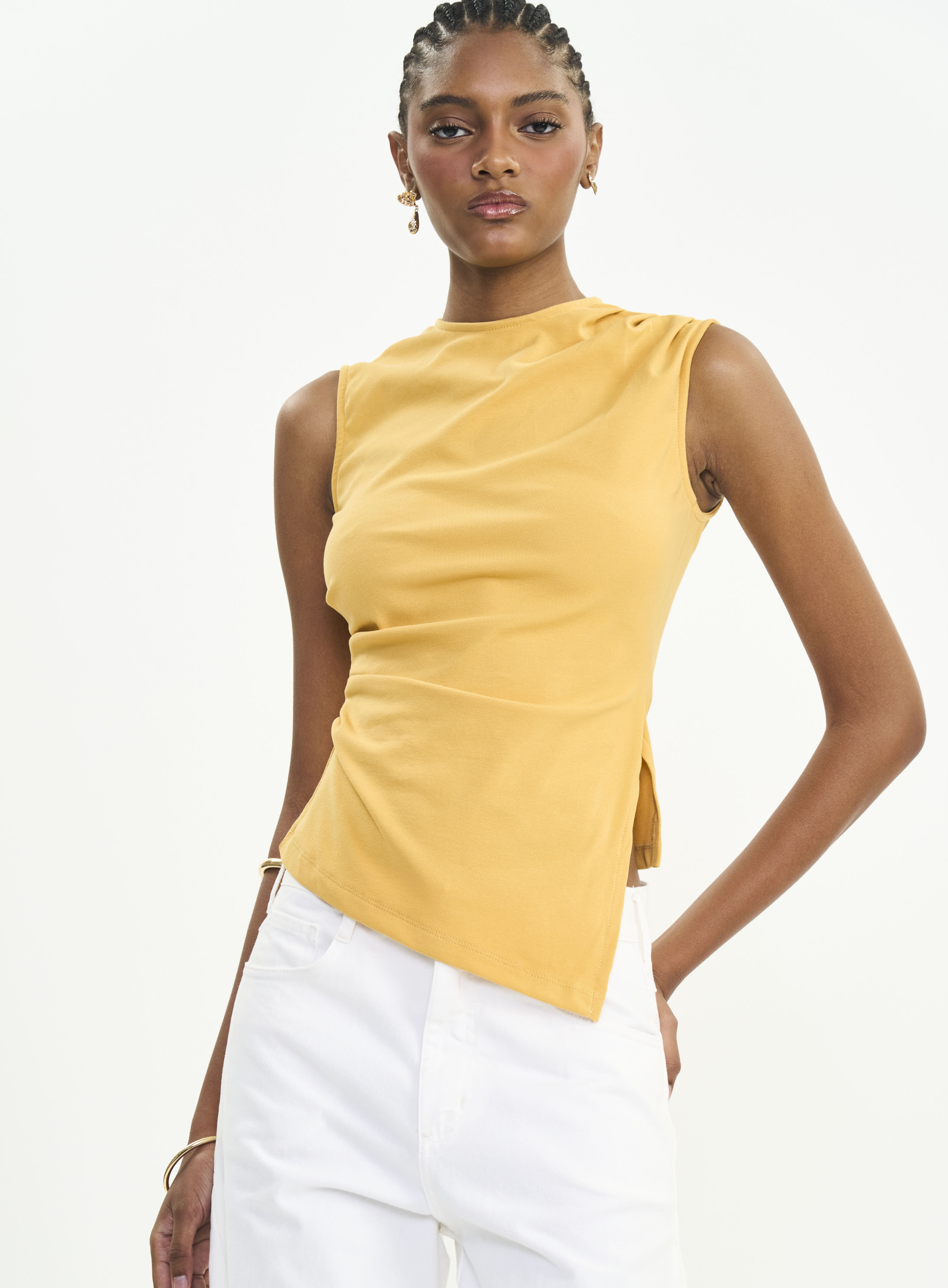 BLUSA COLCCI G AMARELO TOFU