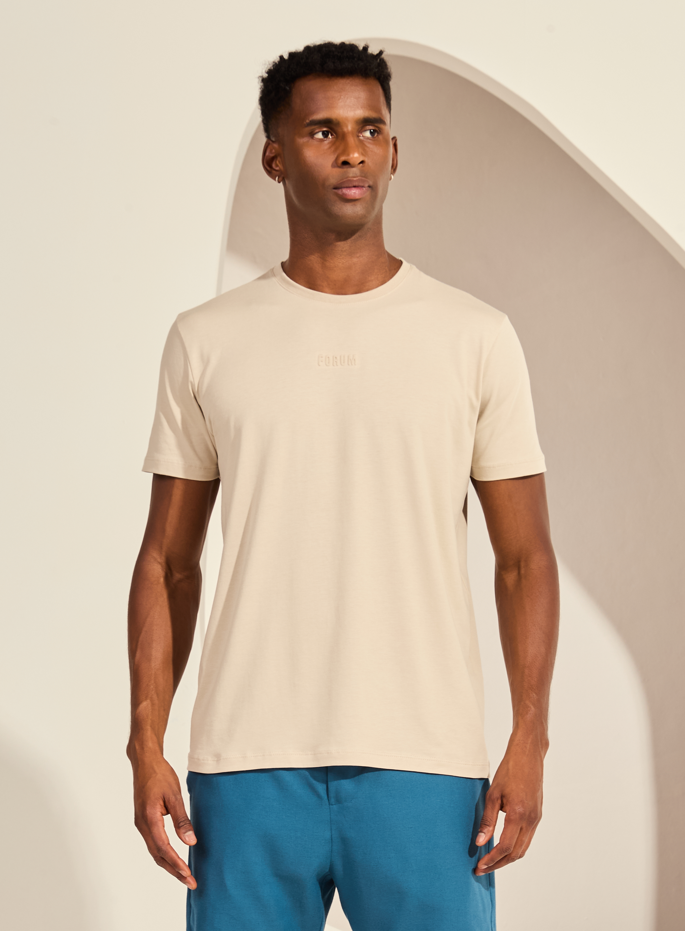 CAMISETA FORUM G BEGE ESQUILO