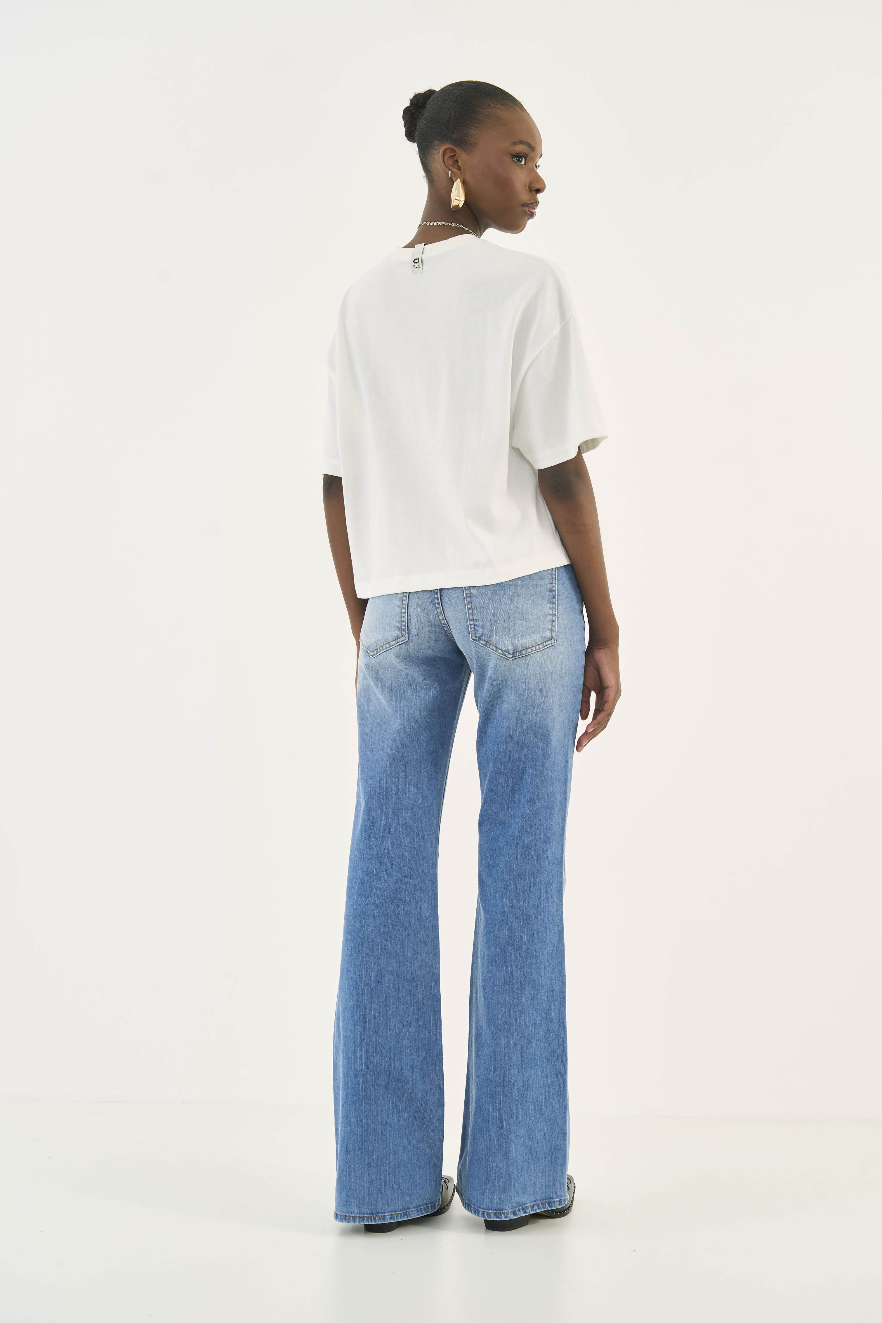 CALÇA JEANS NOVA YORK FLARE 34 INDIGO