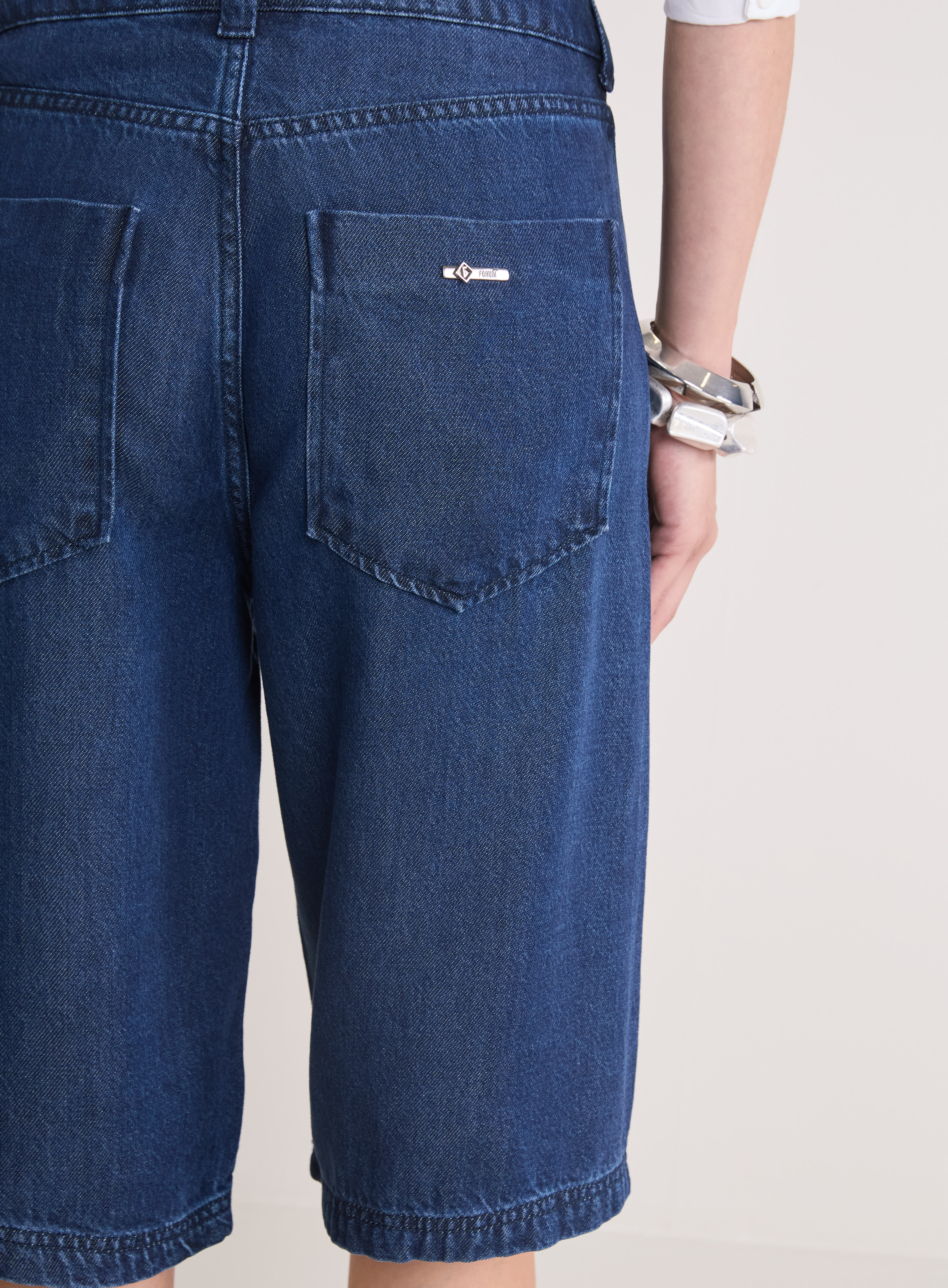 BERMUDA JEANS 38 INDIGO