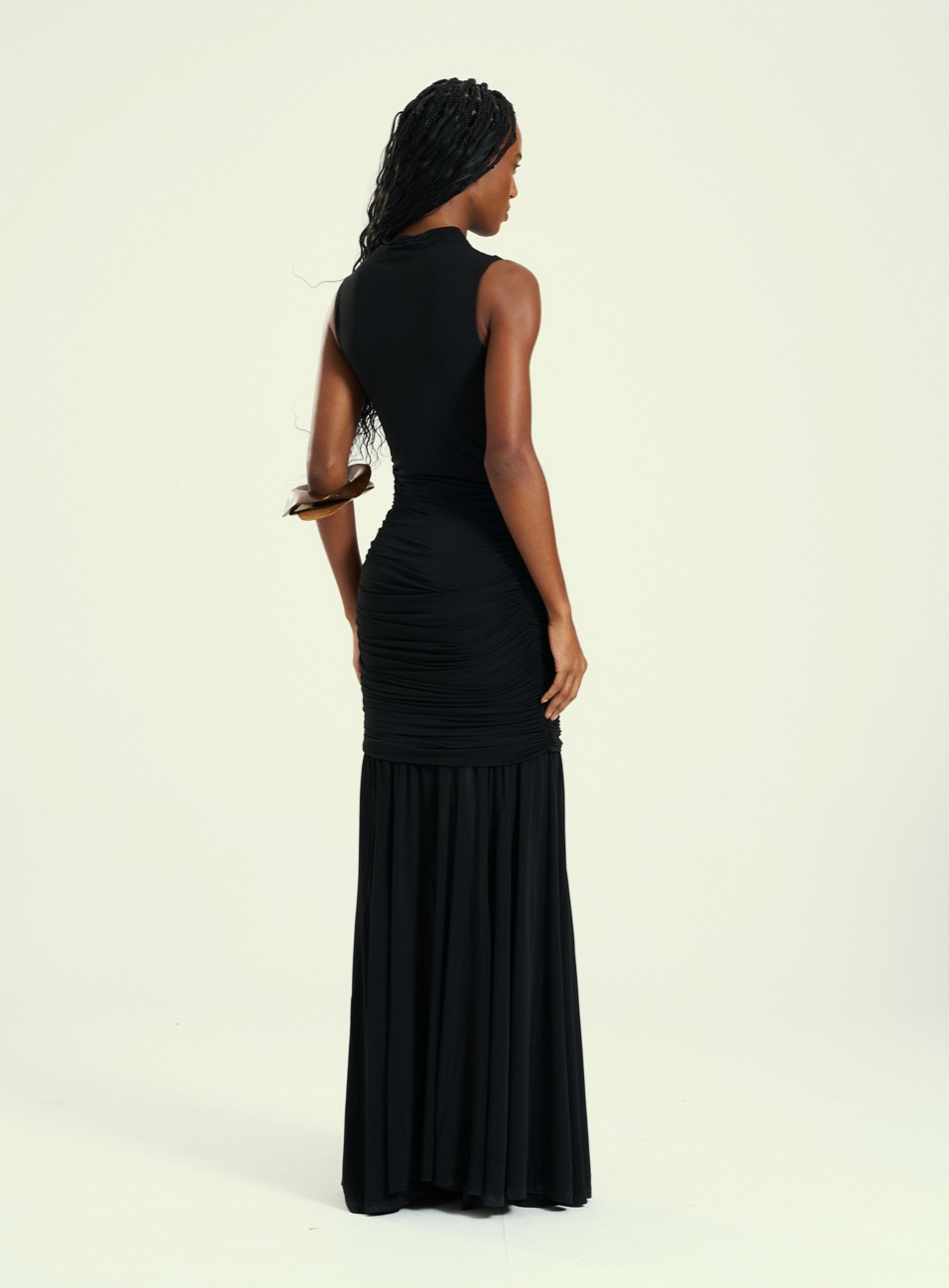 VESTIDO OPEN GG PRETO