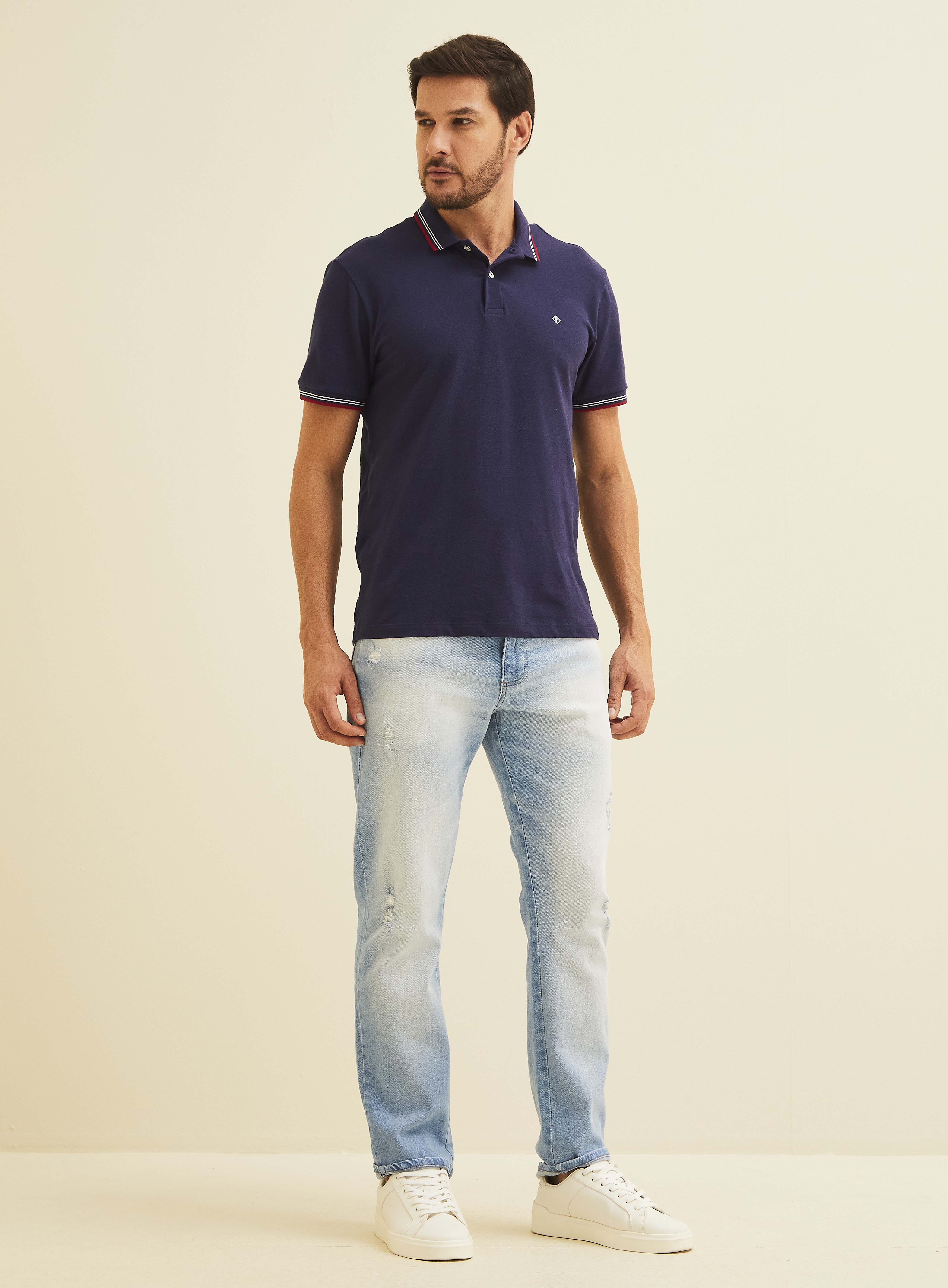 CALÇA JEANS PAUL SLIM 42 INDIGO