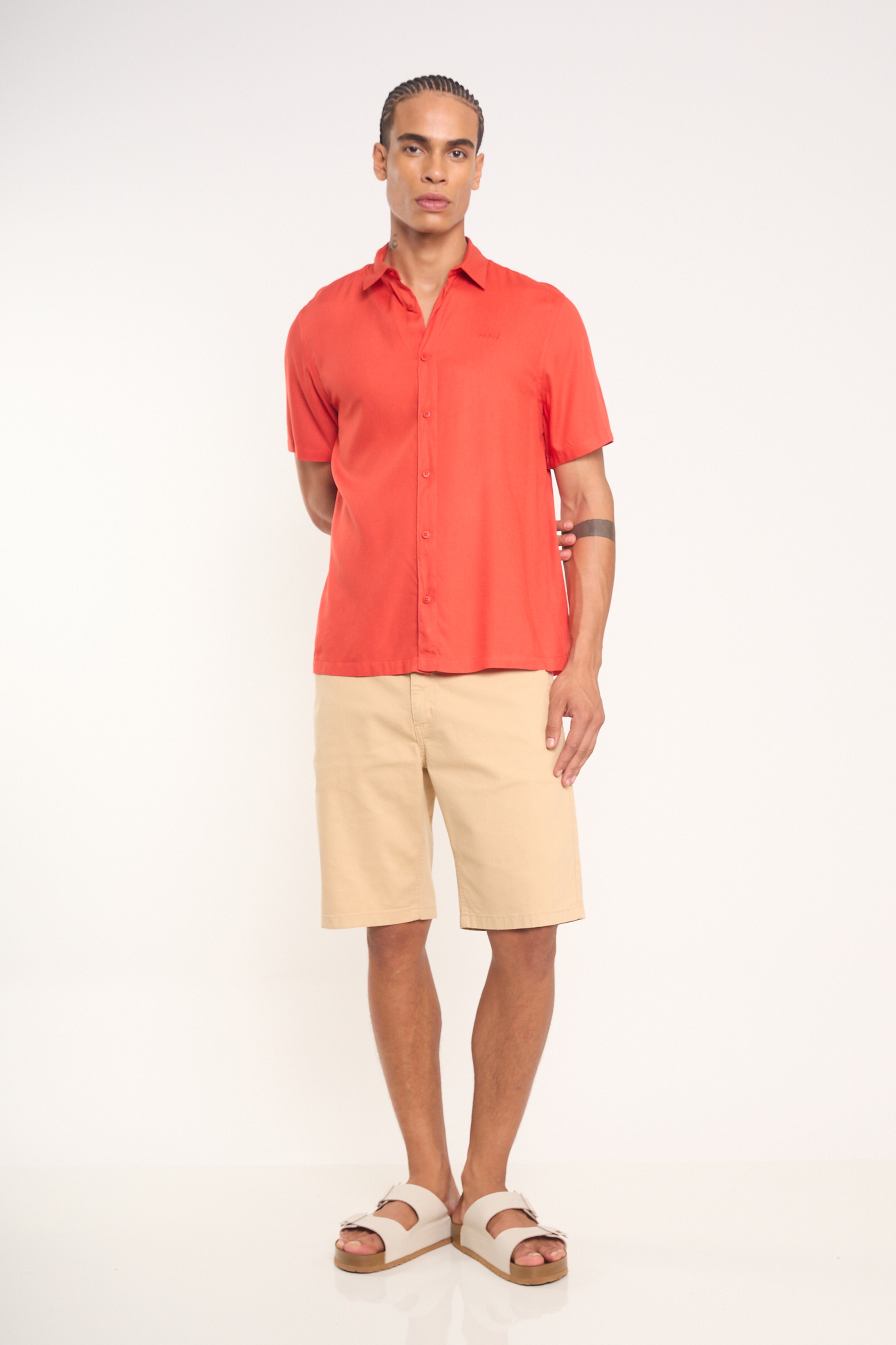 CAMISA RELAX G BEGE WOOL