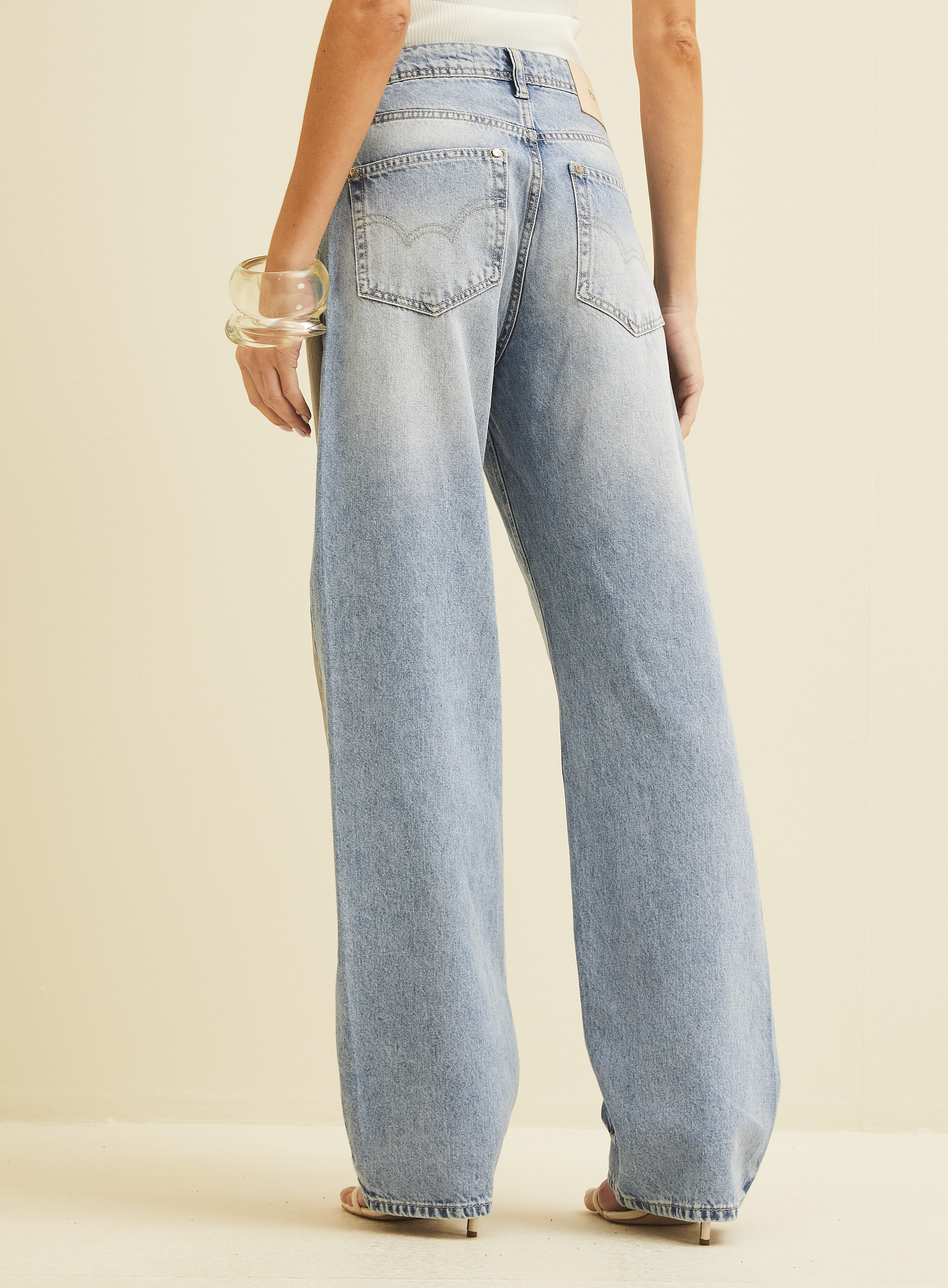 CALÇA JEANS RAQUEL WIDE LEG 40 INDIGO