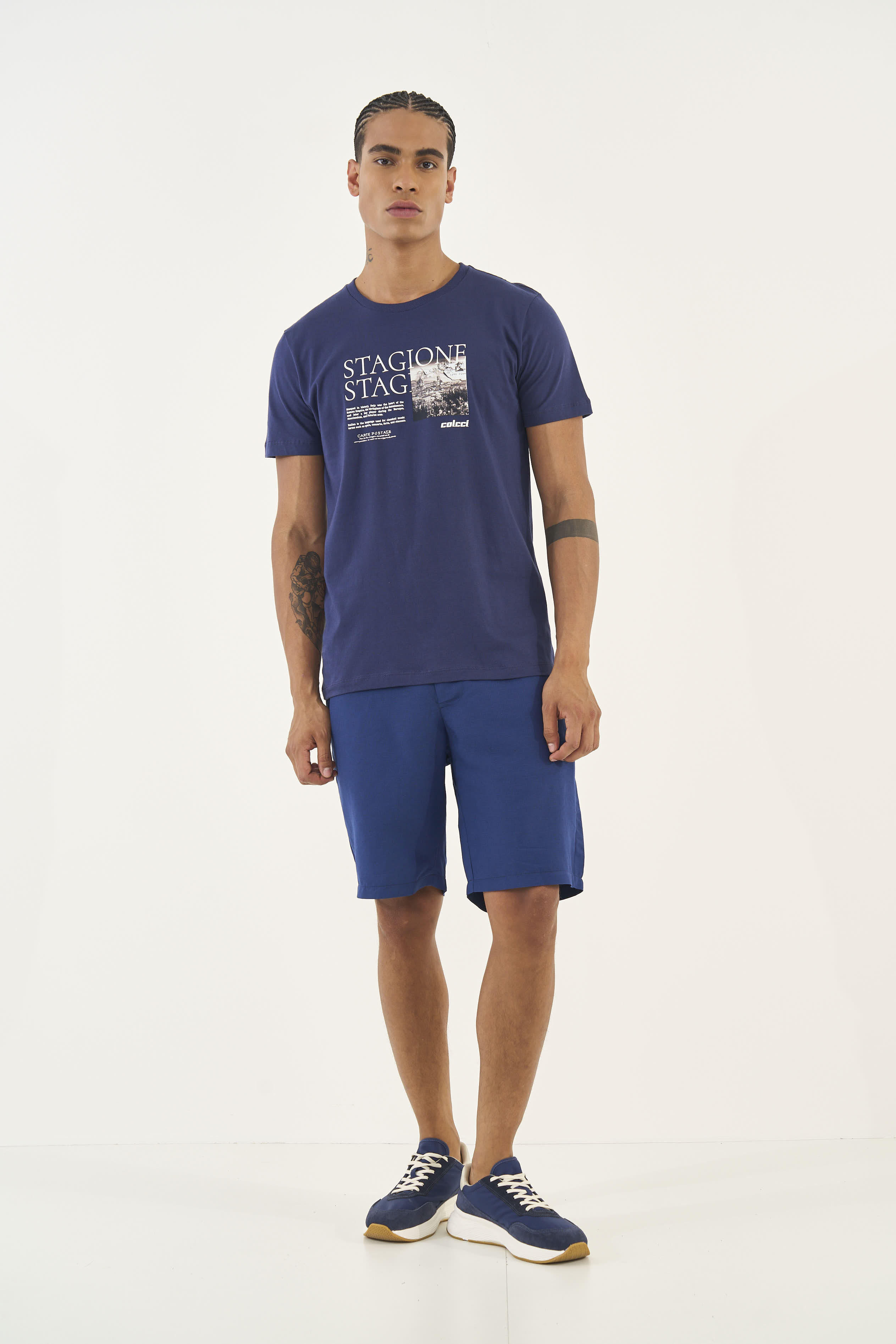 CAMISETA COLCCI G AZUL CASHMERE