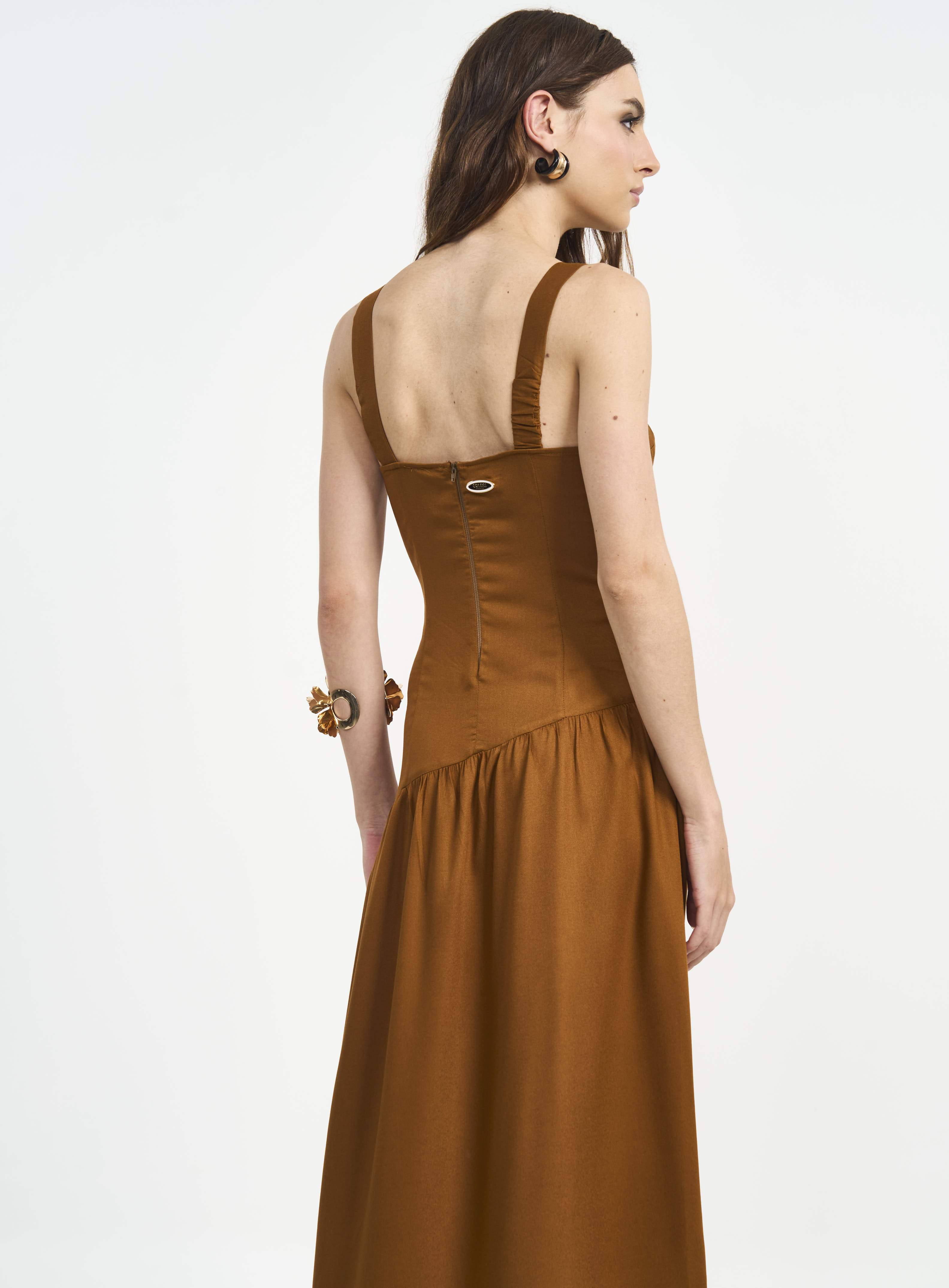 VESTIDO COLCCI M MARROM DROME