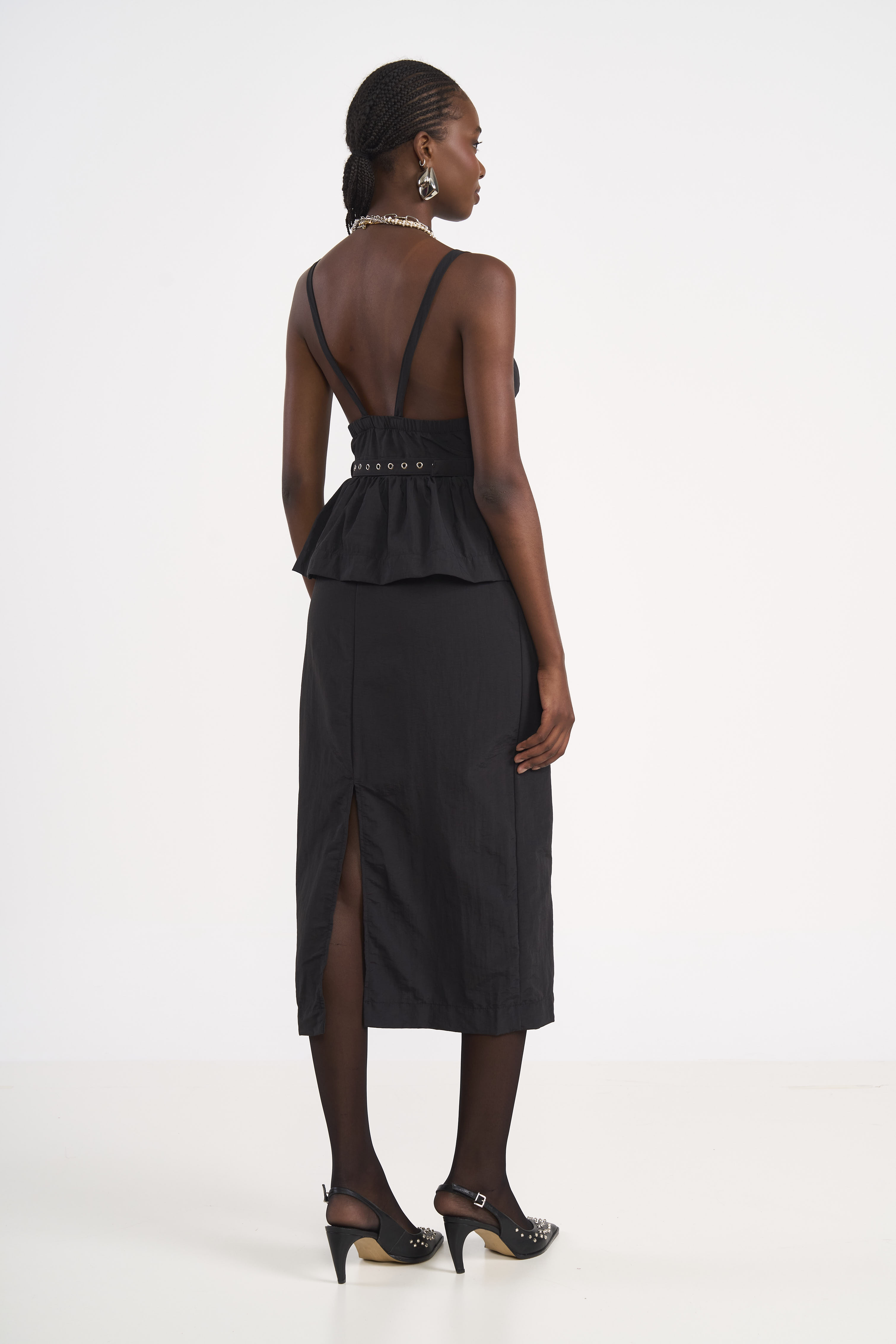 VESTIDO COM CINTO P PRETO