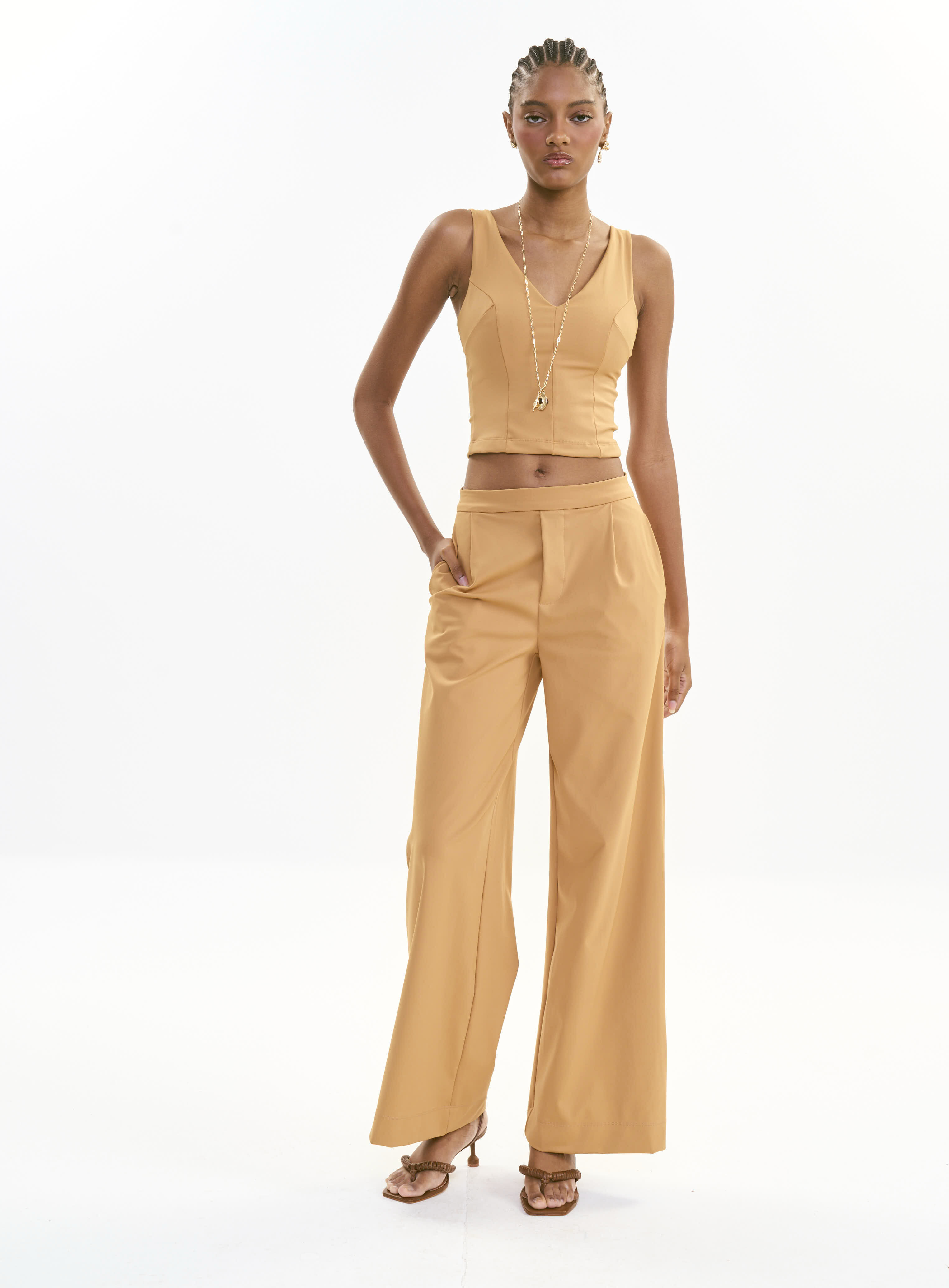 CALÇA COLCCI M MARROM FEIJO
