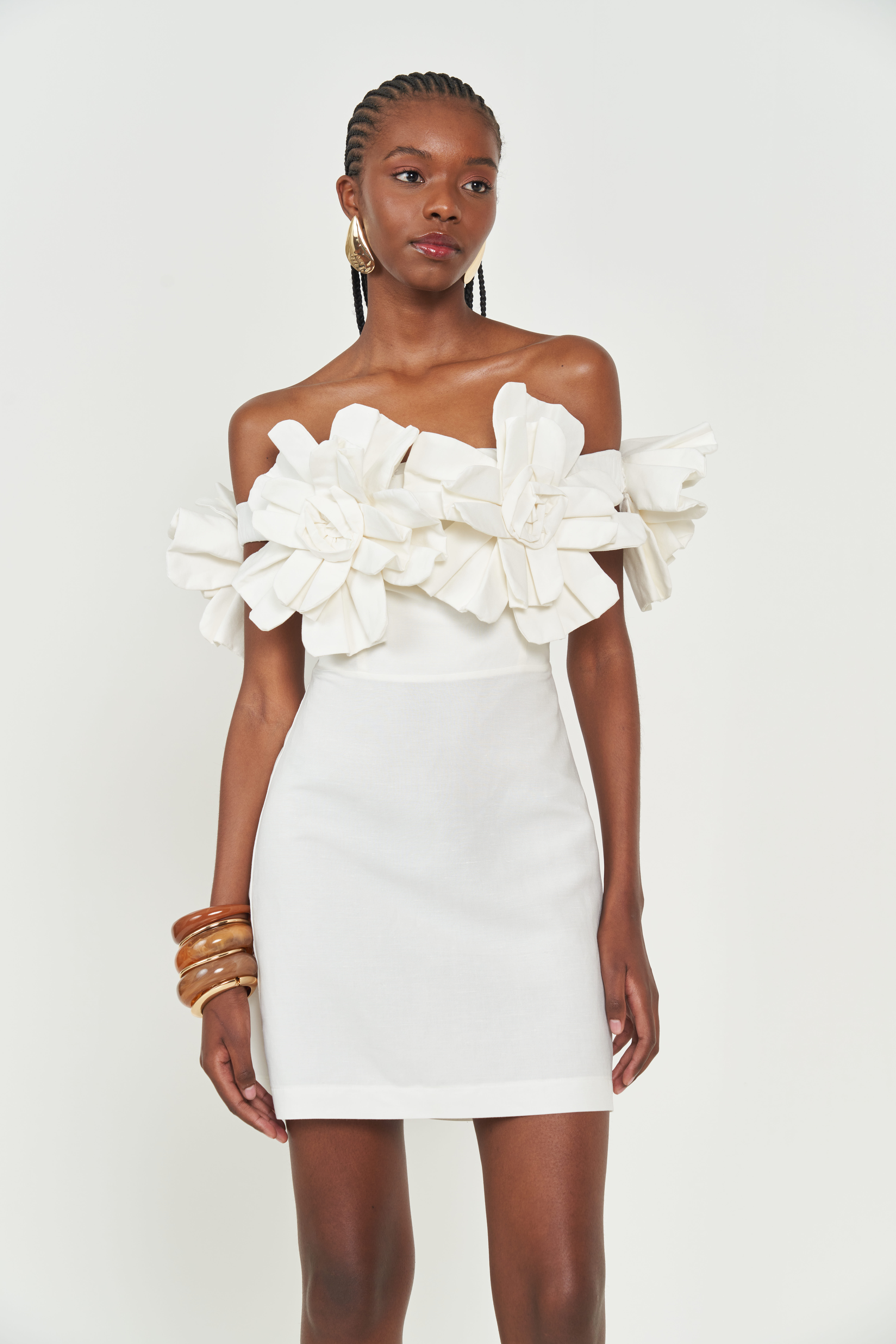 VESTIDO LINHO P OFF SHELL