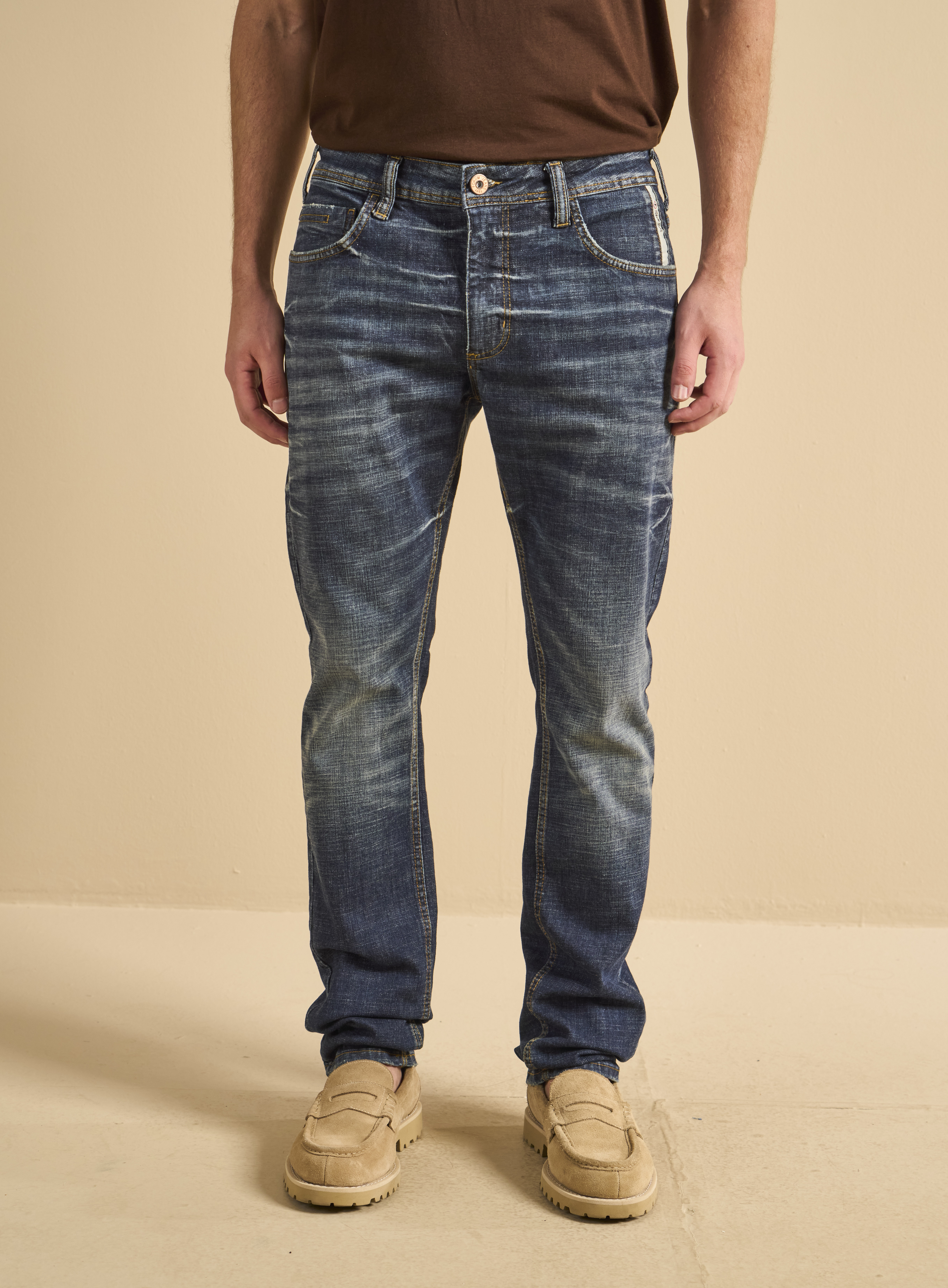 CALÇA JEANS PAUL SLIM 42 INDIGO