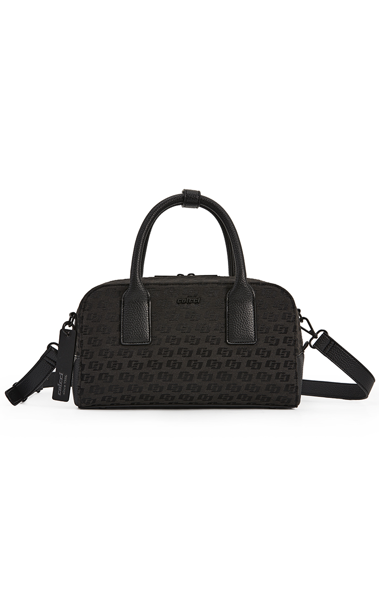 BOLSA COLCCI FEM BOWLING JACQUARD U PRETO