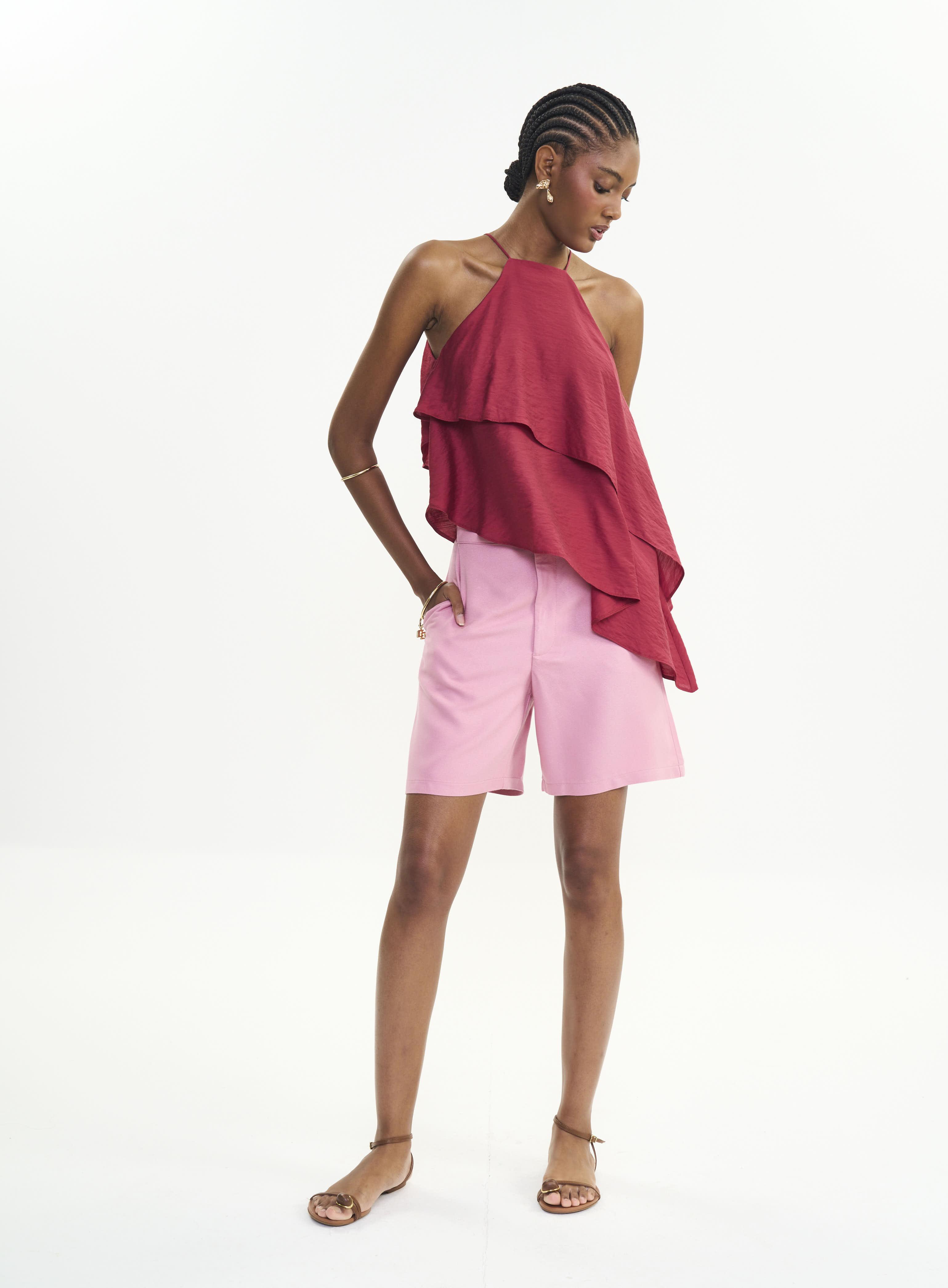 BLUSA COLCCI M VERMELHO LOVEZ