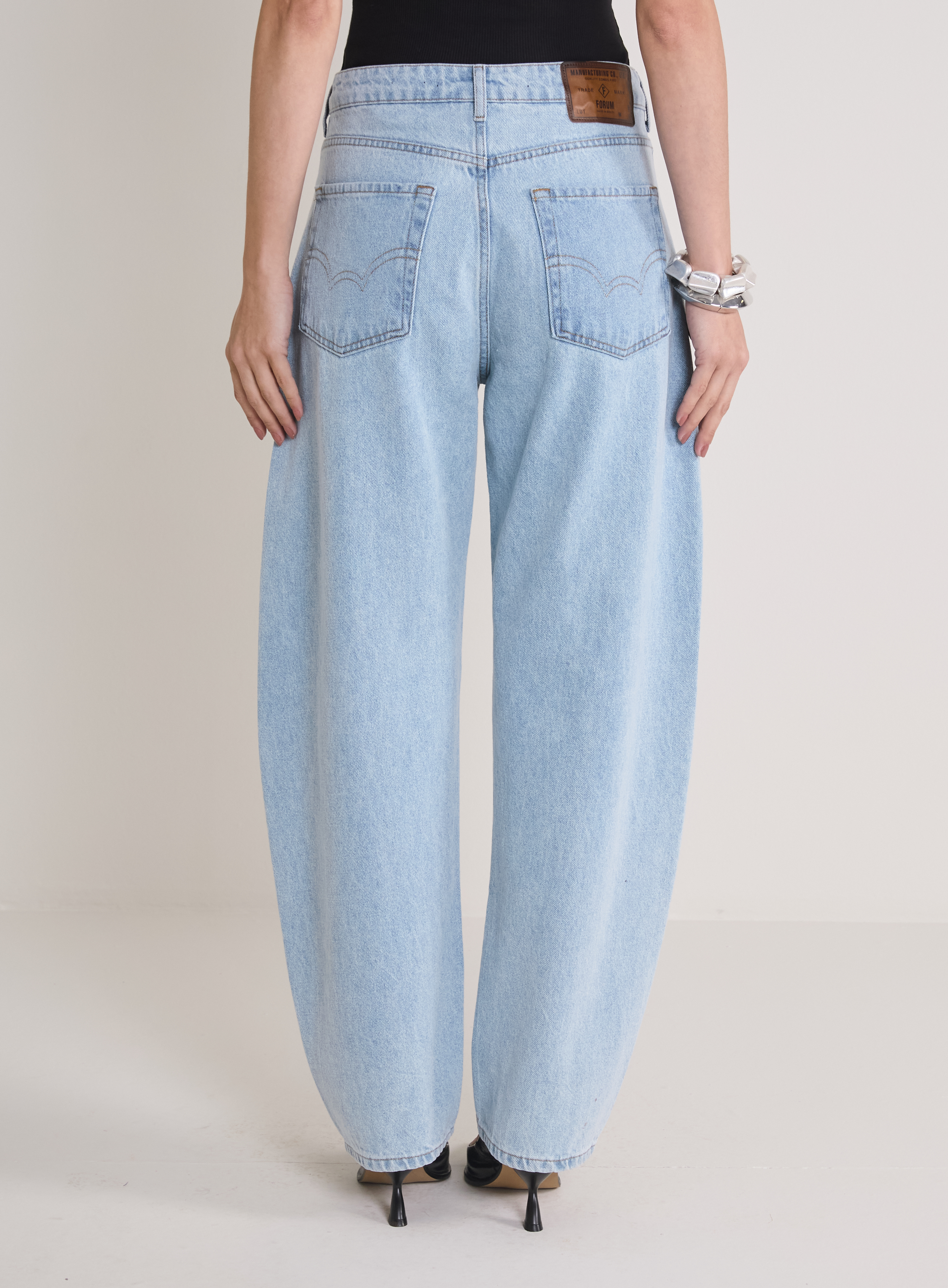 CALÇA JEANS BARREL 40 INDIGO