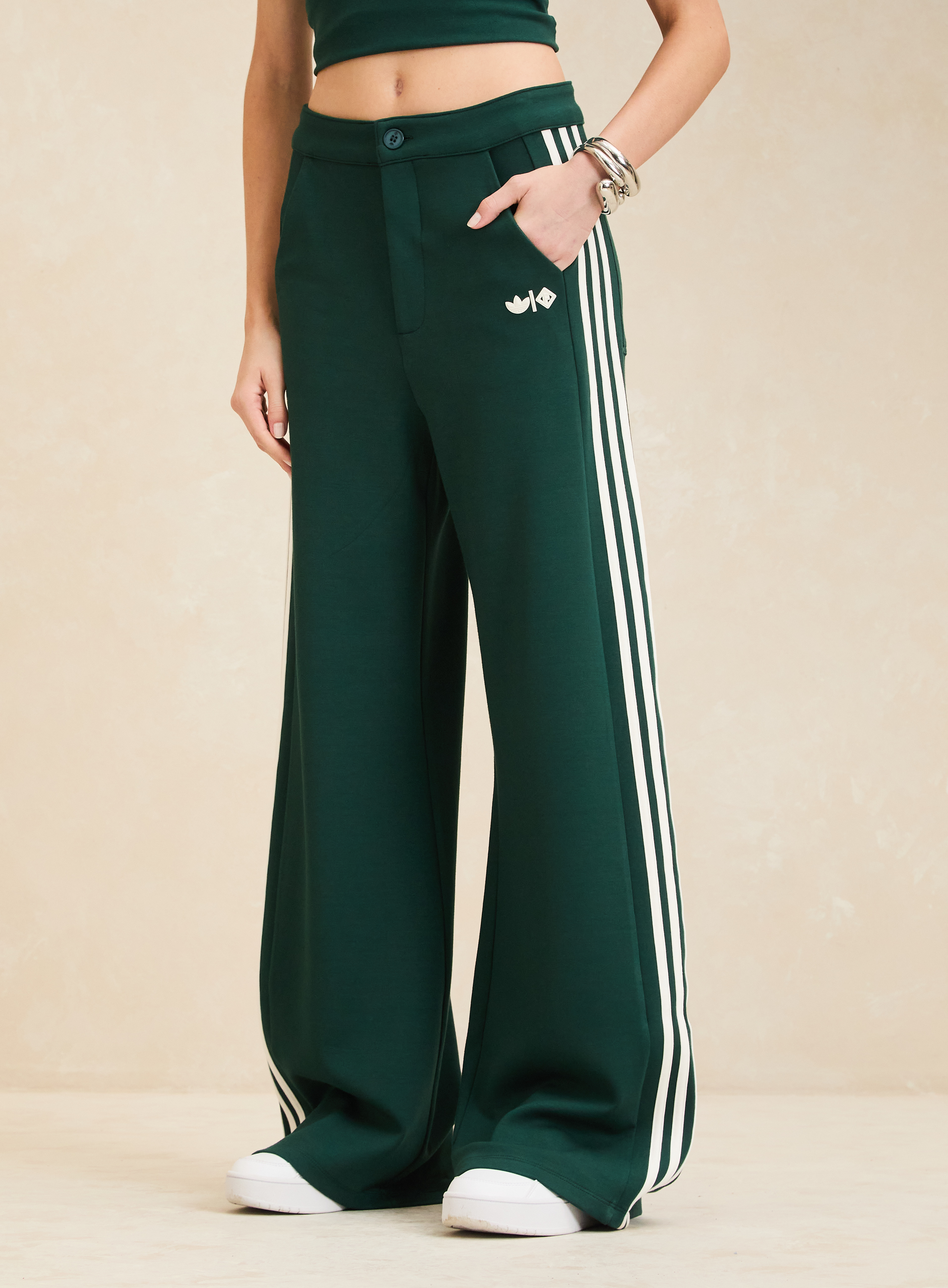 CALÇA ADIDAS FORUM GG VERDE / OFF FEM