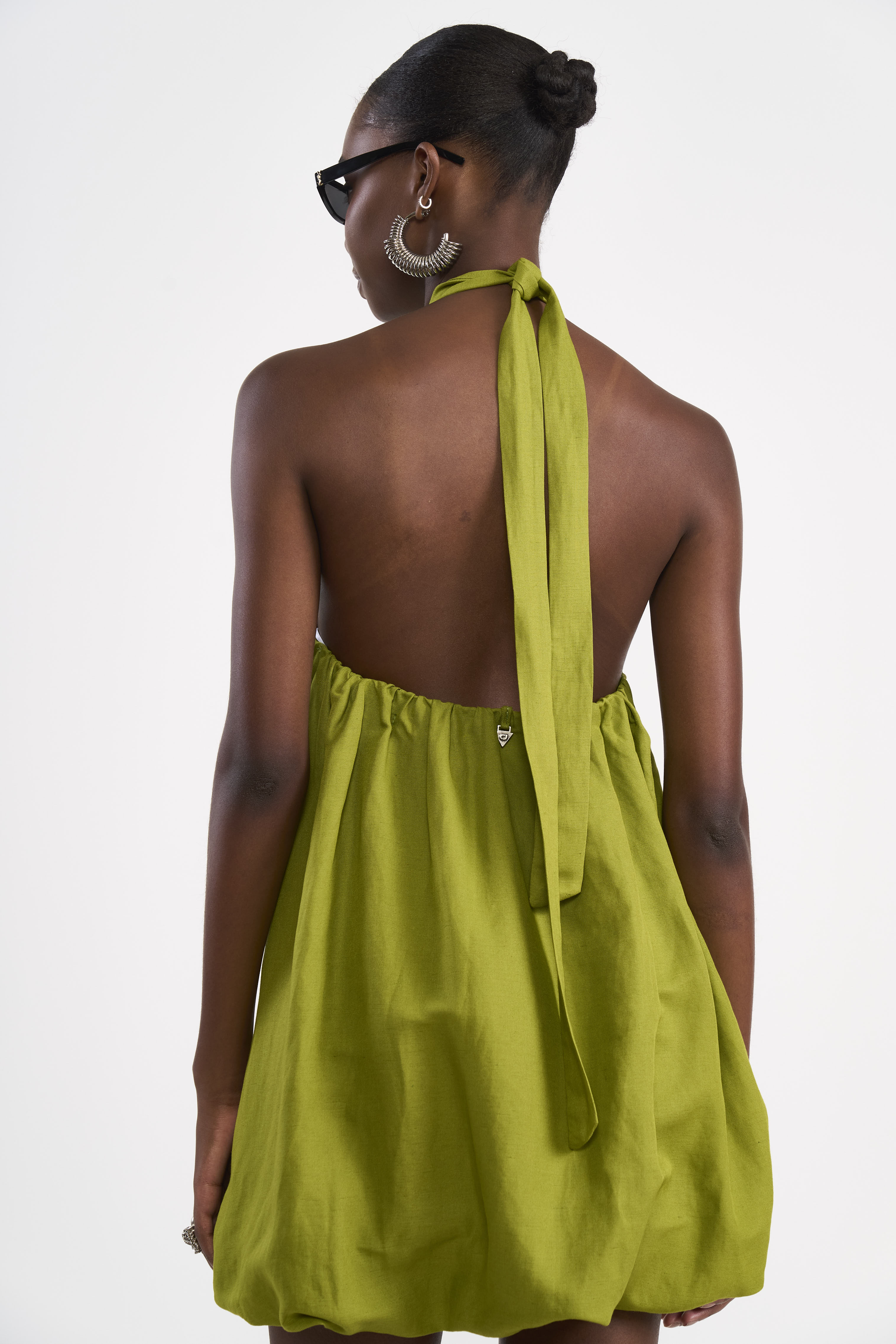 VESTIDO LINHO P VERDE BOOK