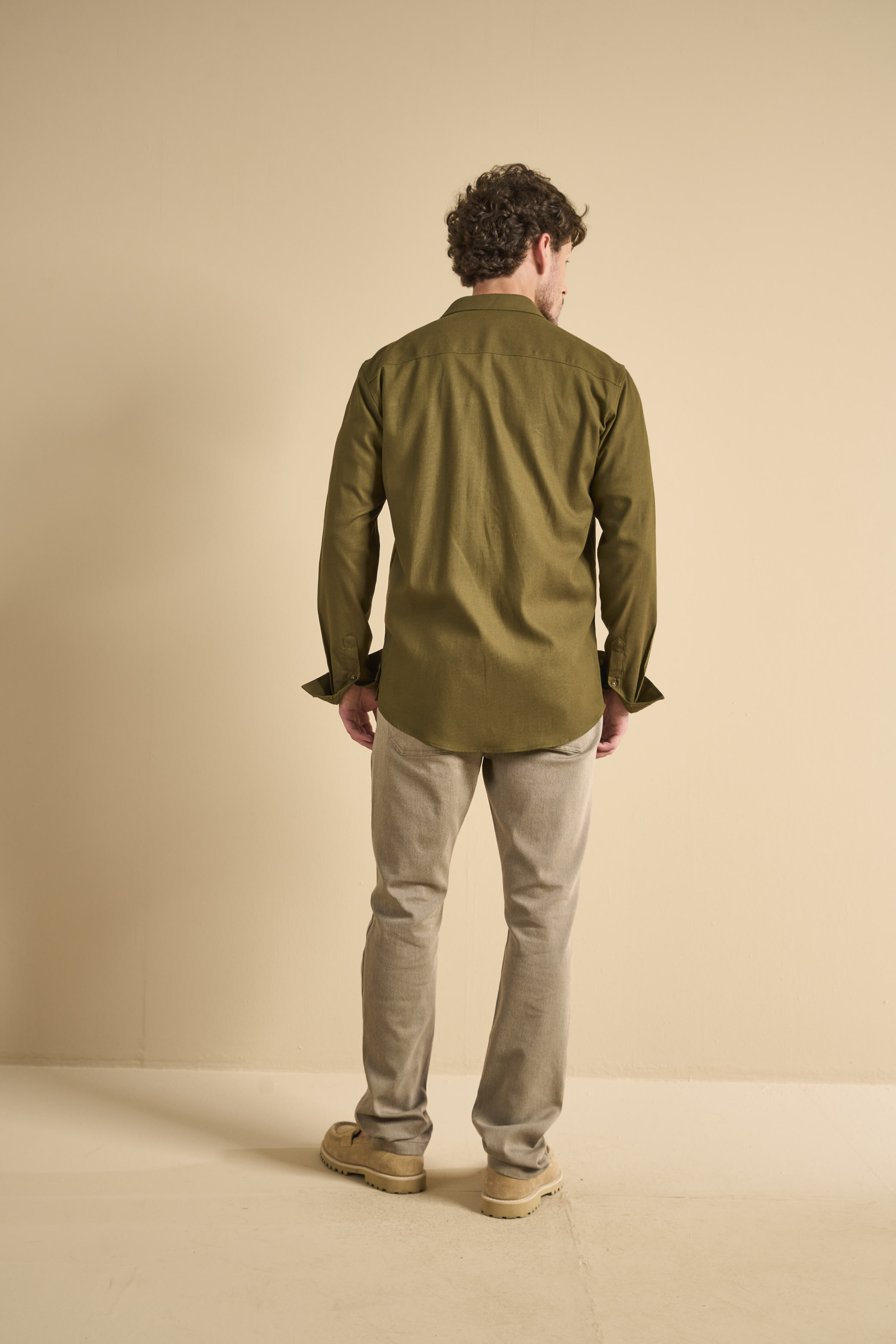 CAMISA LINHO RELAX M VERDE SAP