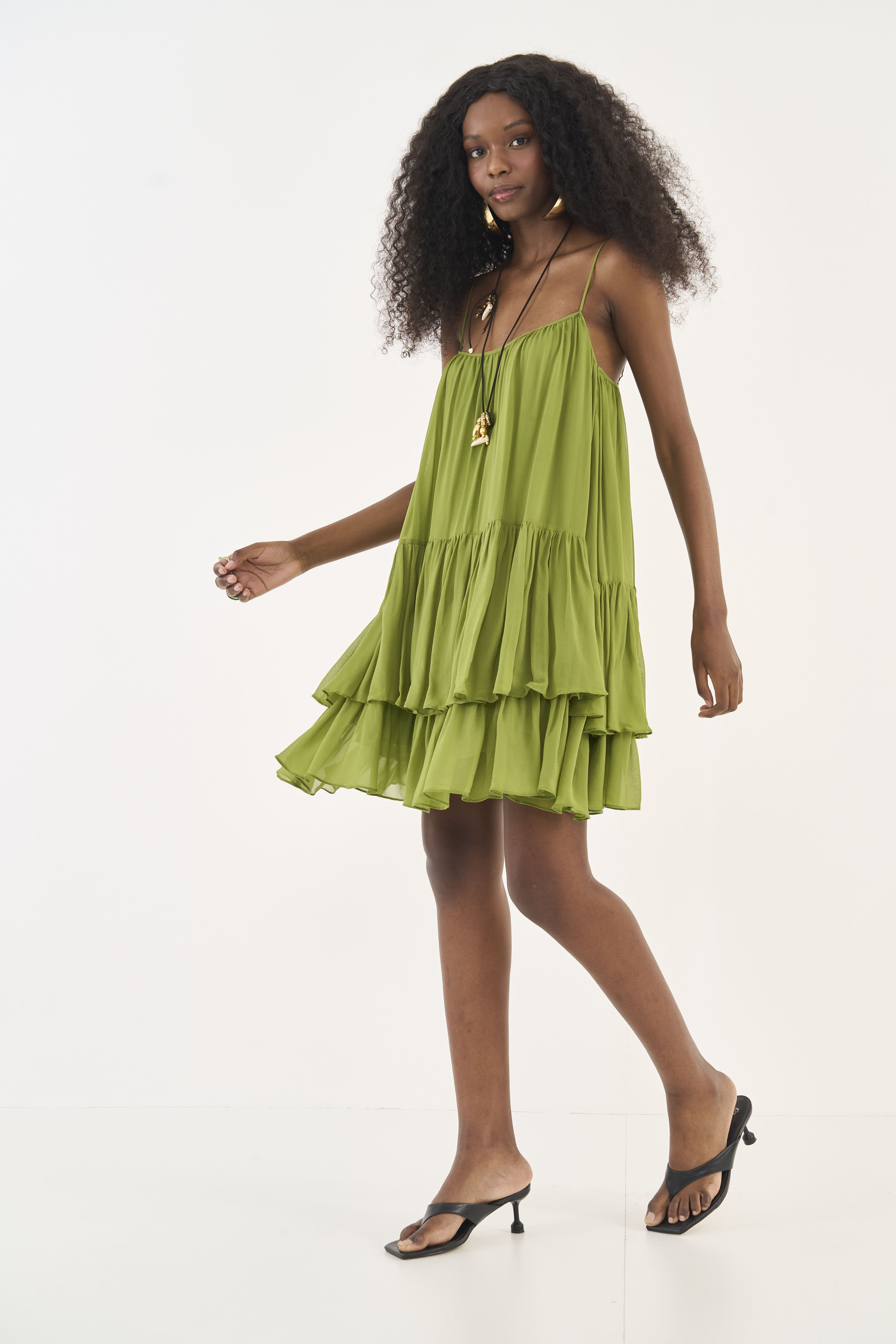 VESTIDO COLCCI G VERDE YUCA