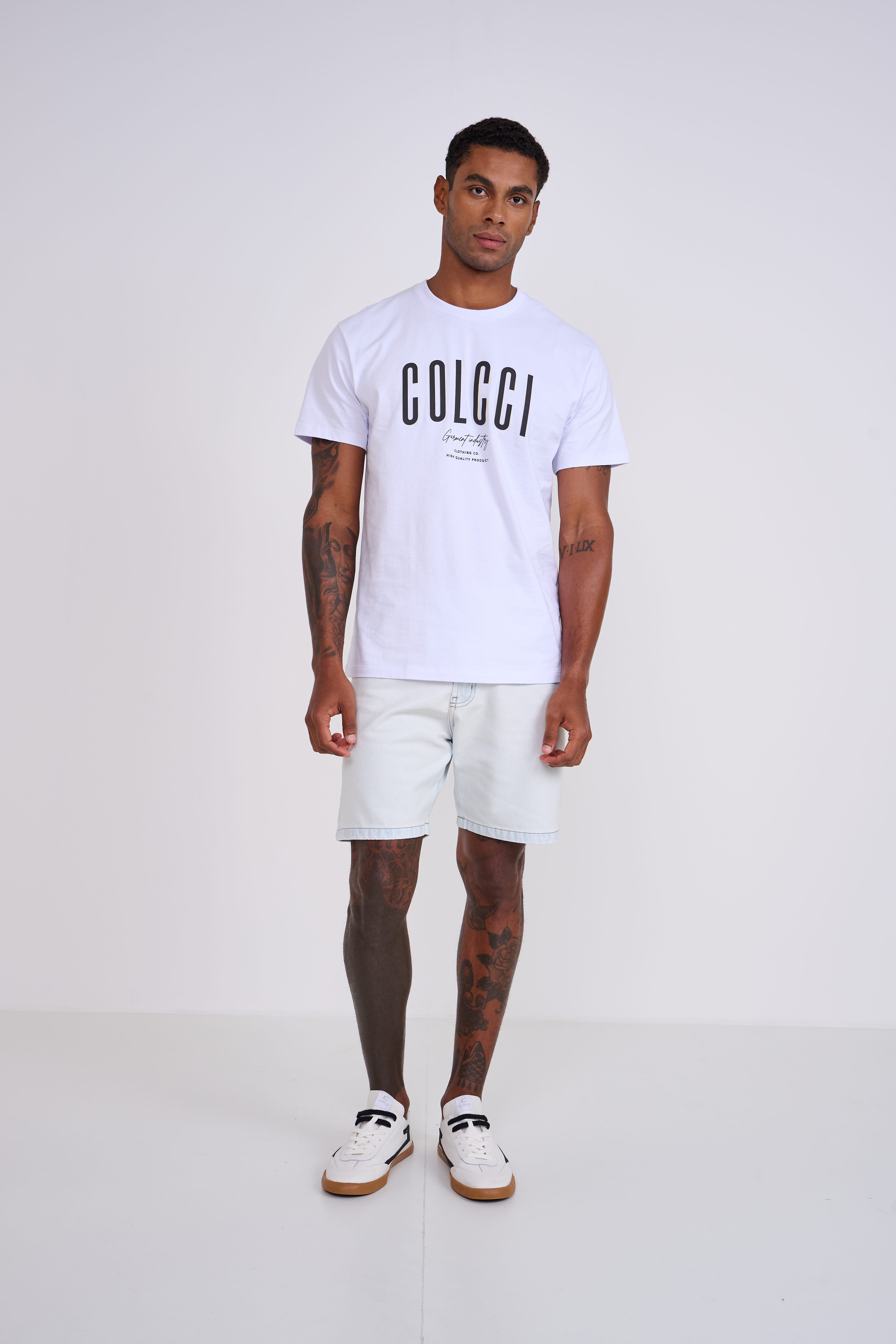 BERMUDA JEANS RESINADA BONA 40 INDIGO