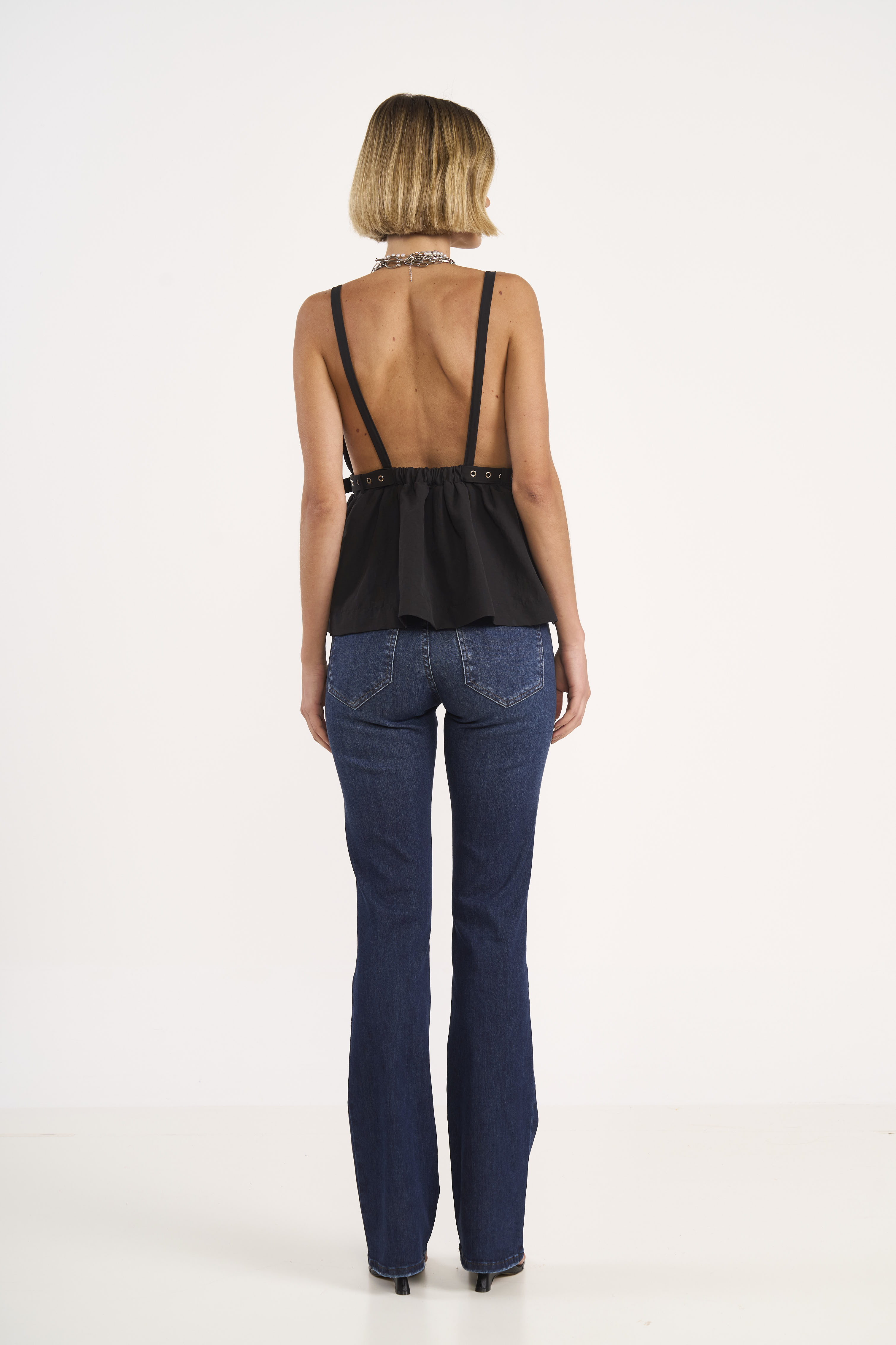 CALÇA JEANS BIA RETA 42 INDIGO