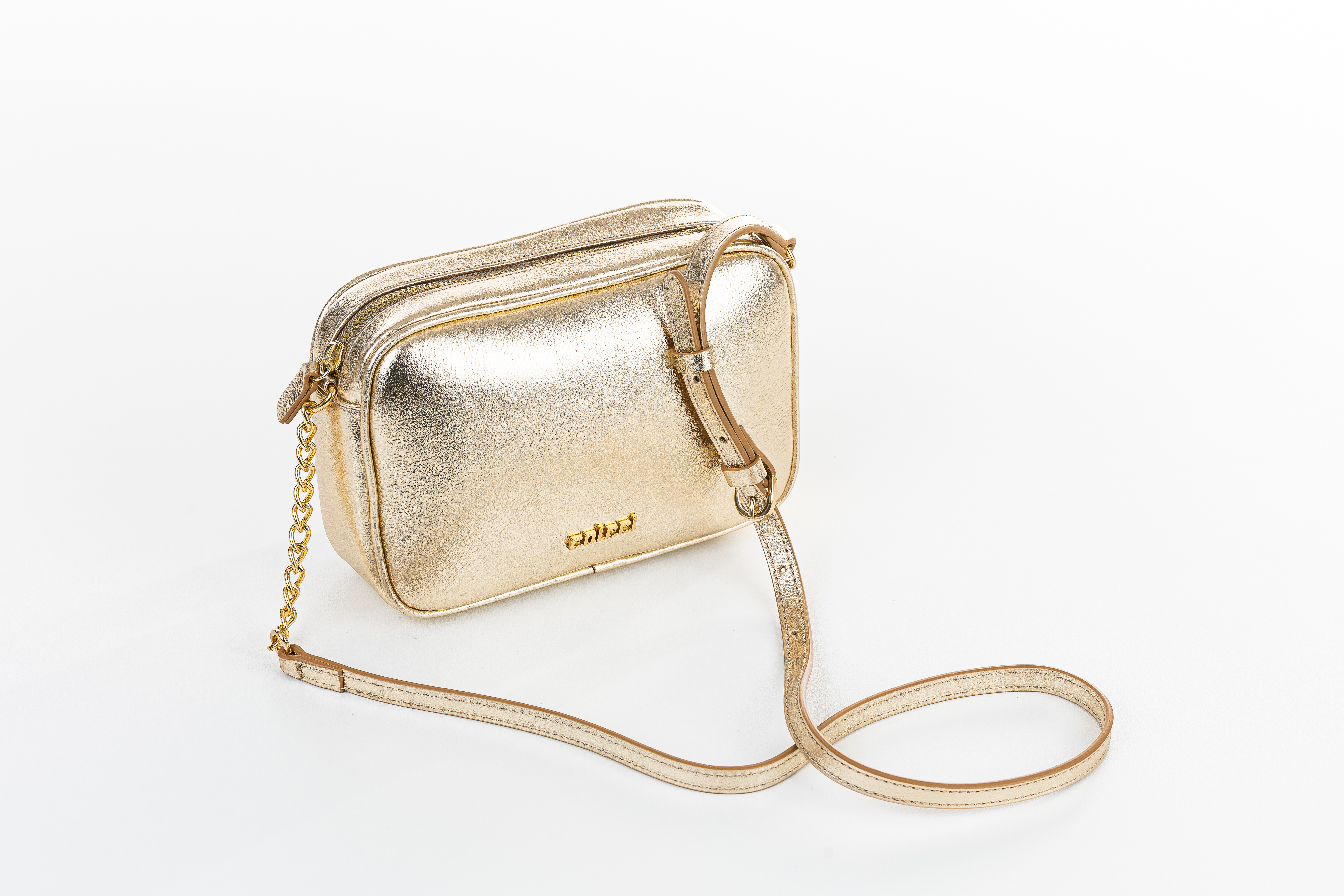BOLSA COLCCI CAMERA BAG MEL U OURO LIGHT