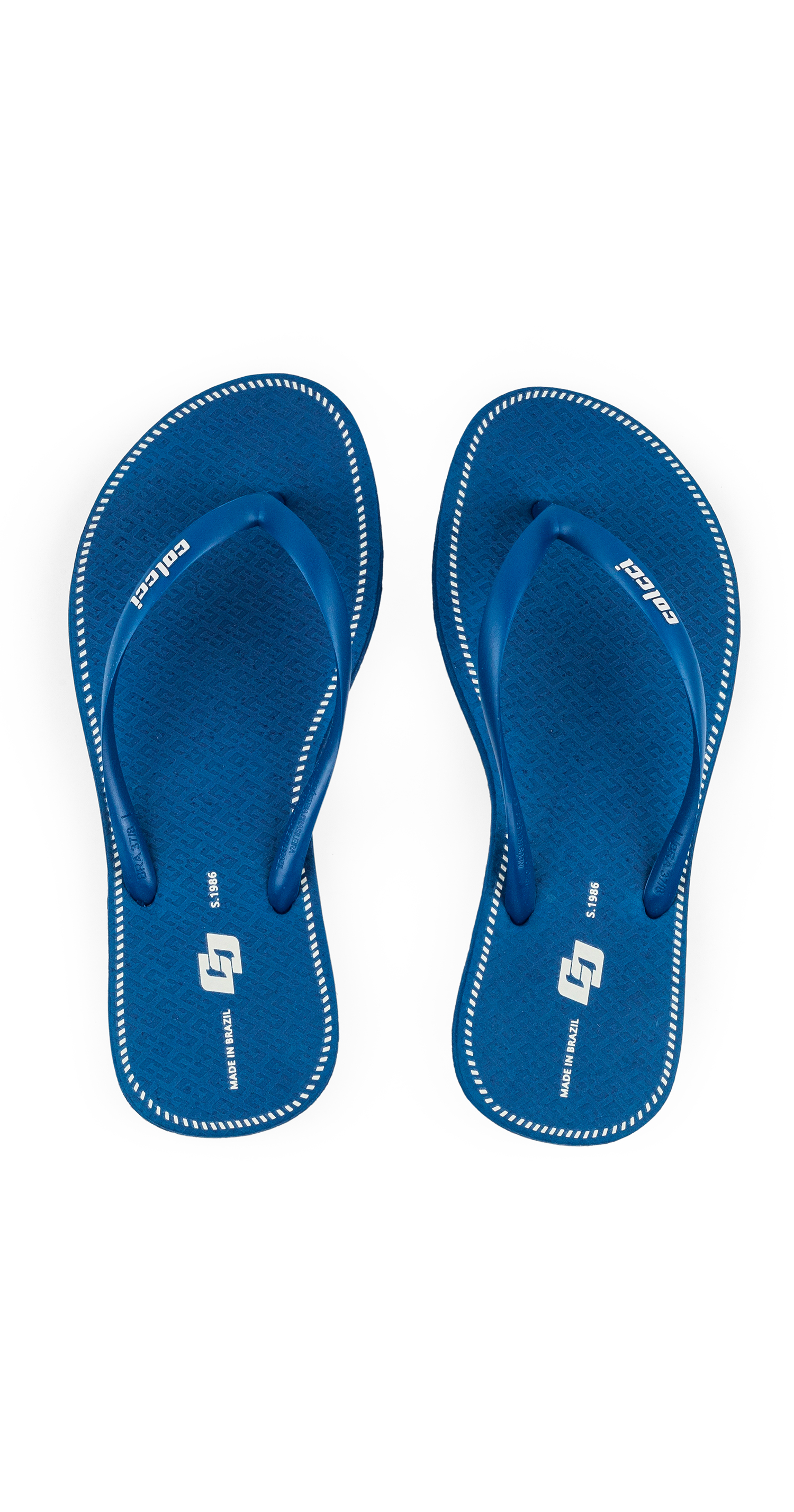 CHINELO FEMININO NATURAL COLCCI 35-36 AZUL OLYMPIC