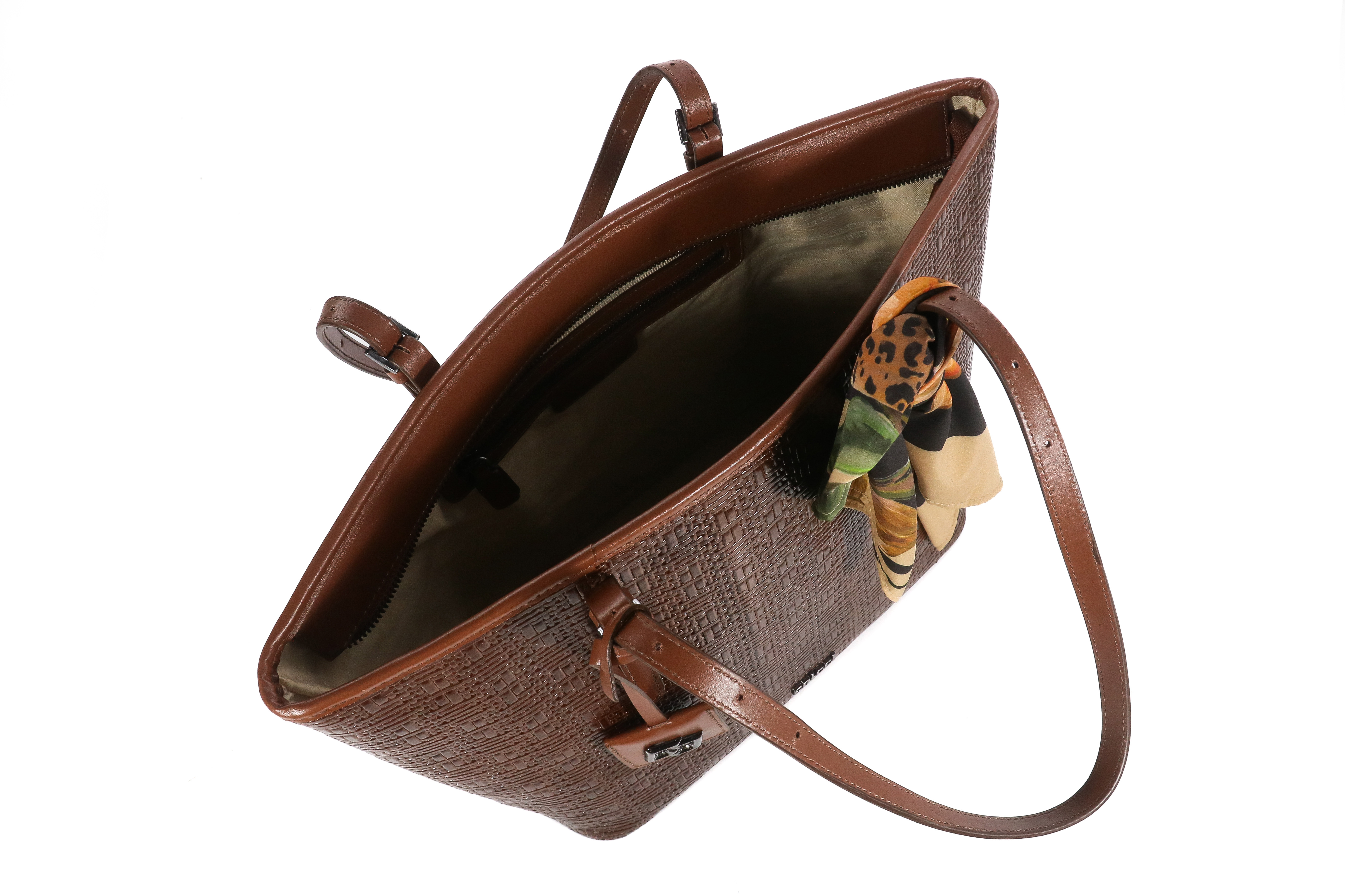 BOLSA COLCCI SHOPPING LIA LENÇO U MARROM TIRAMISU